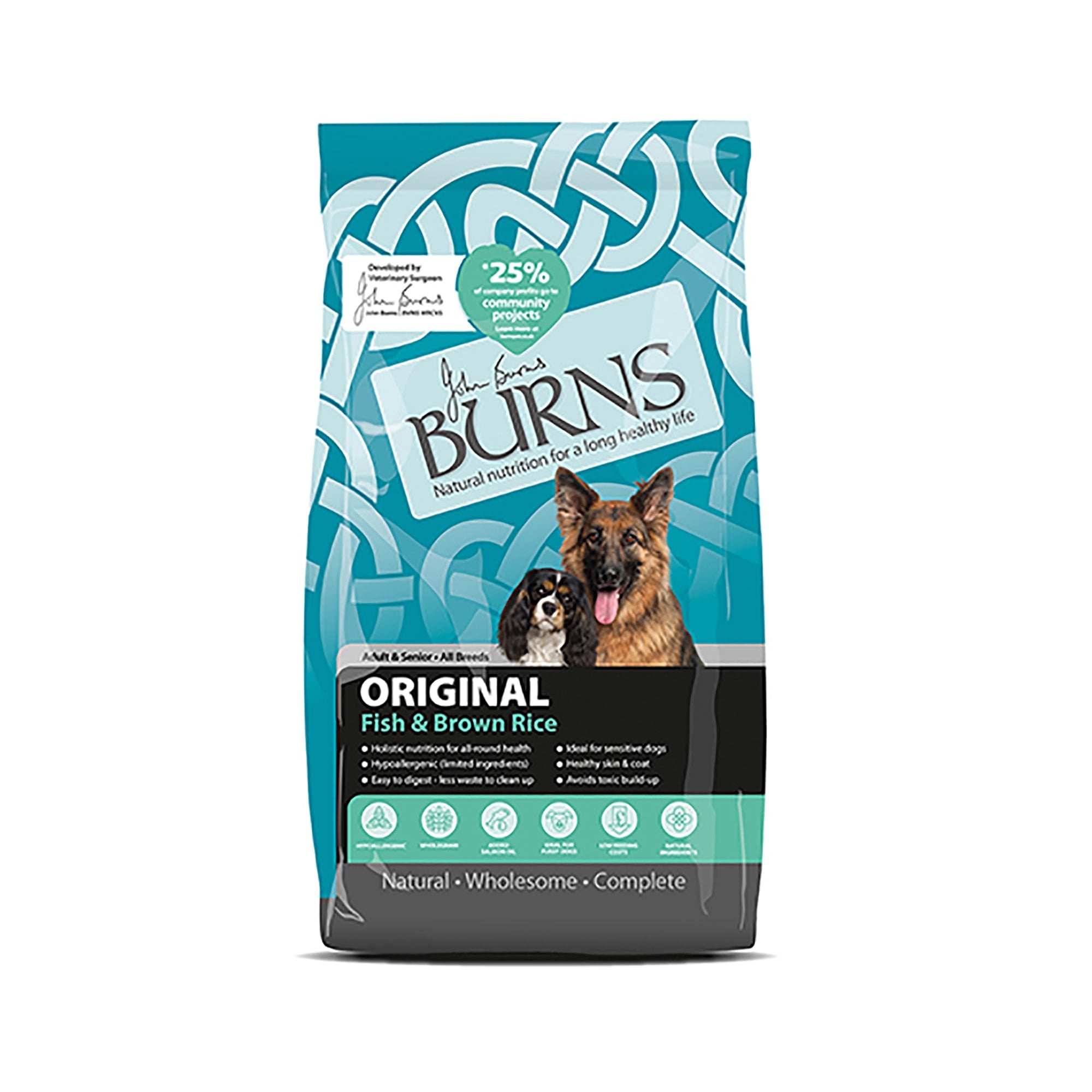 Original Fish & Brown Rice Adult & Senior Dog Food 2kg