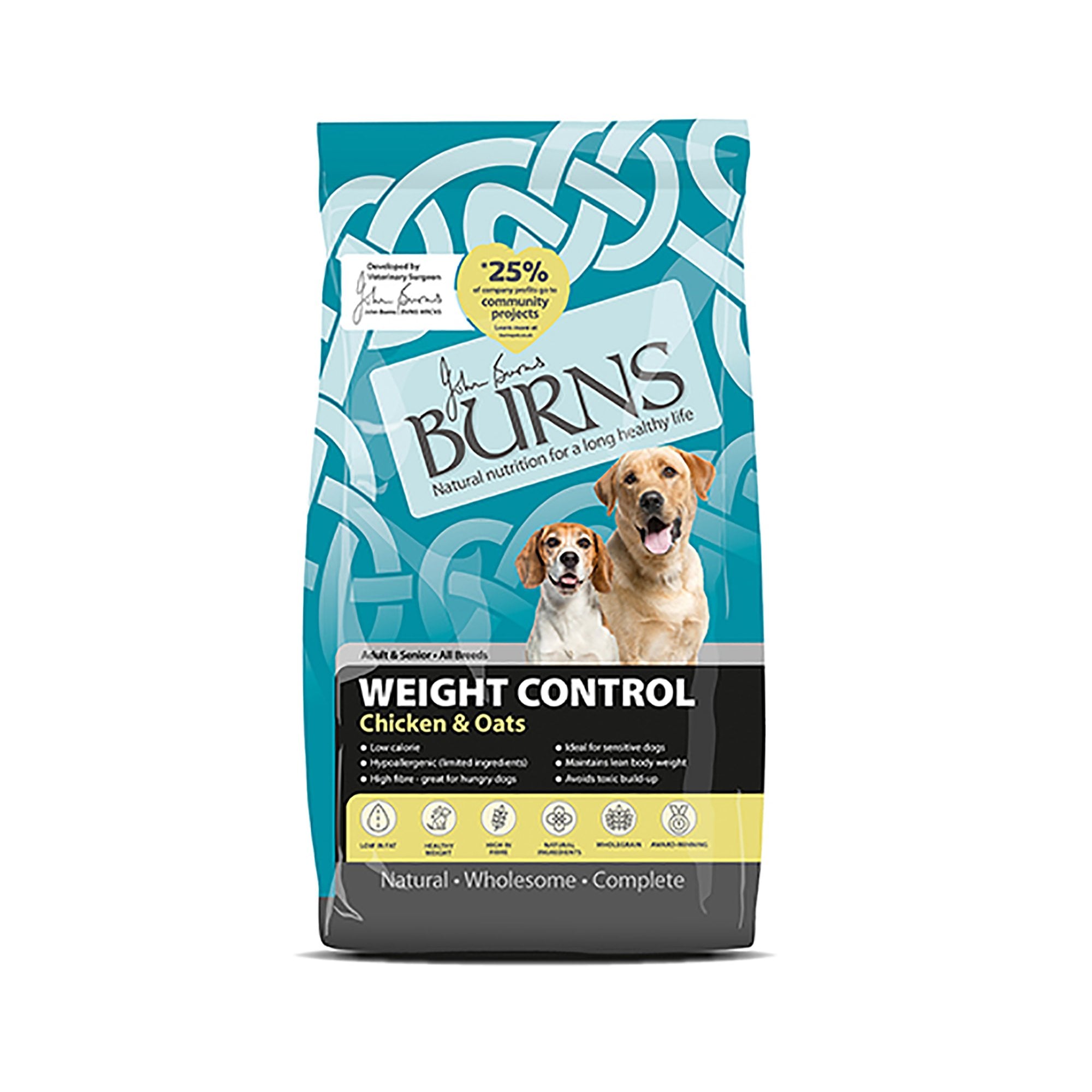 Weight Control Chicken & Oats Adult & Senior Dog Food 2kg