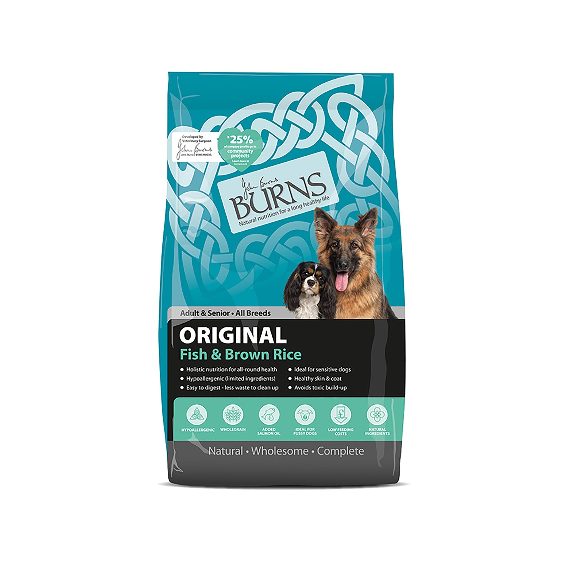 Original Fish & Brown Rice Adult & Senior Dog Food 6kg