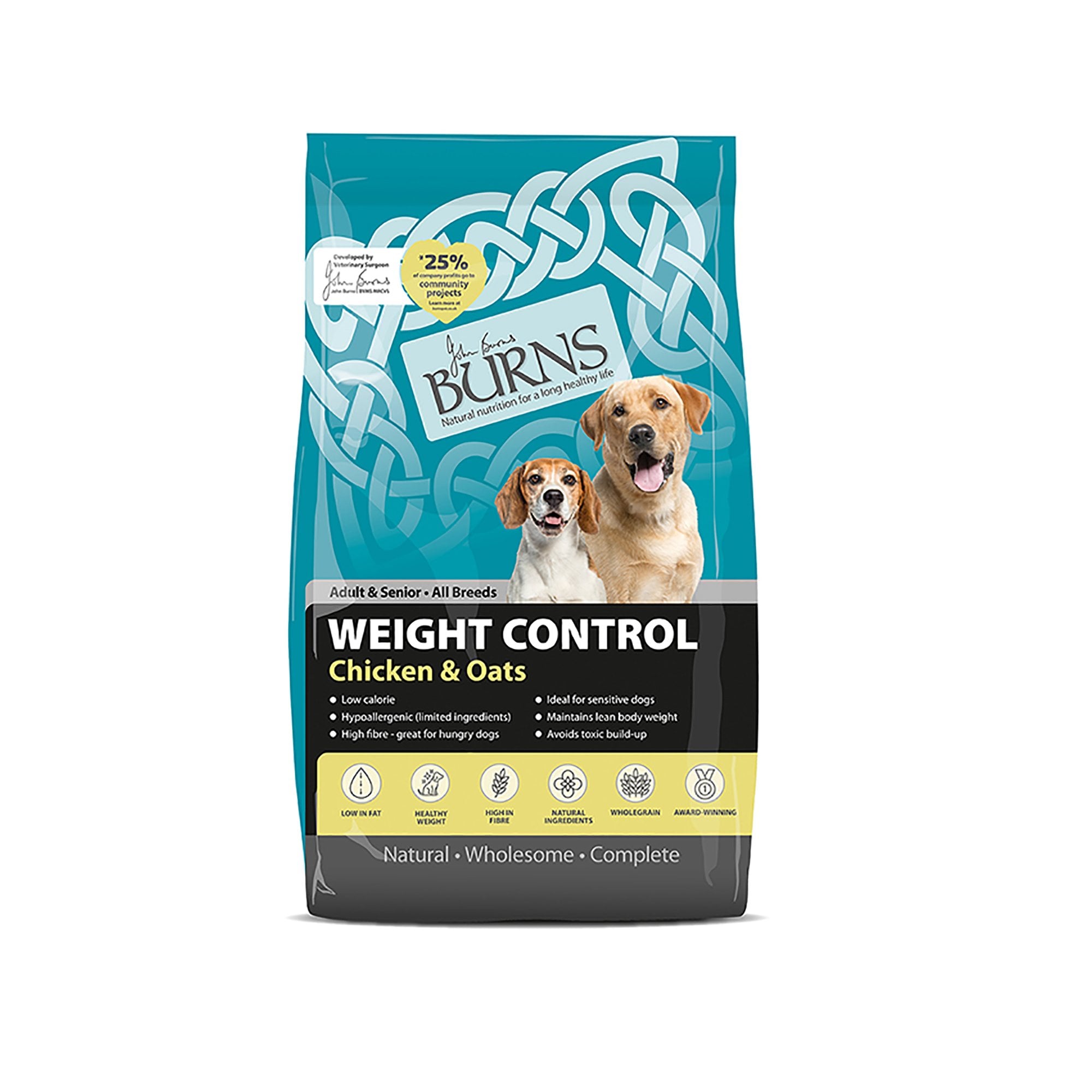 Weight Control Chicken & Oats Adult & Senior Dog Food 6kg