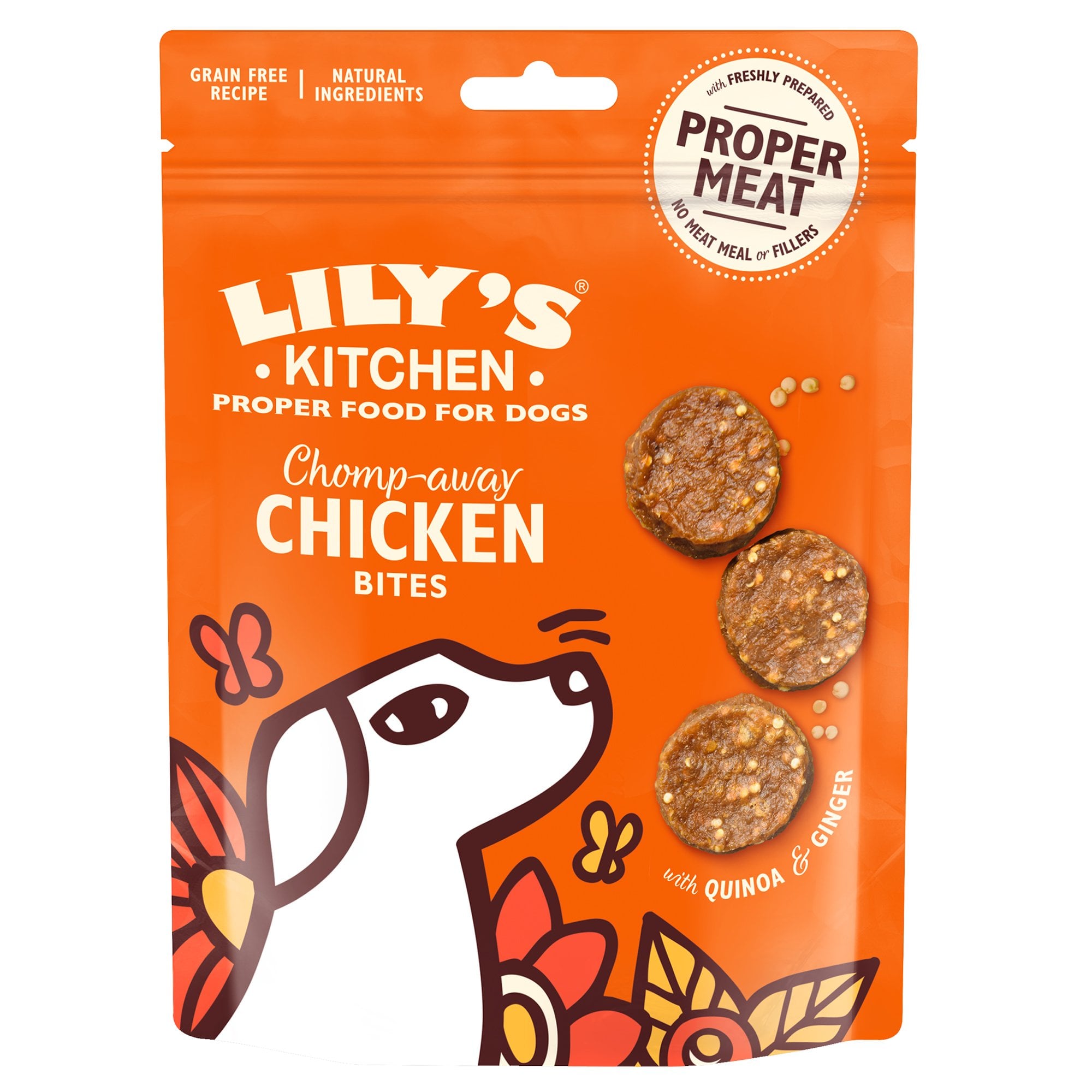 Chomp-Away Chicken Bites Dog Treats 70g