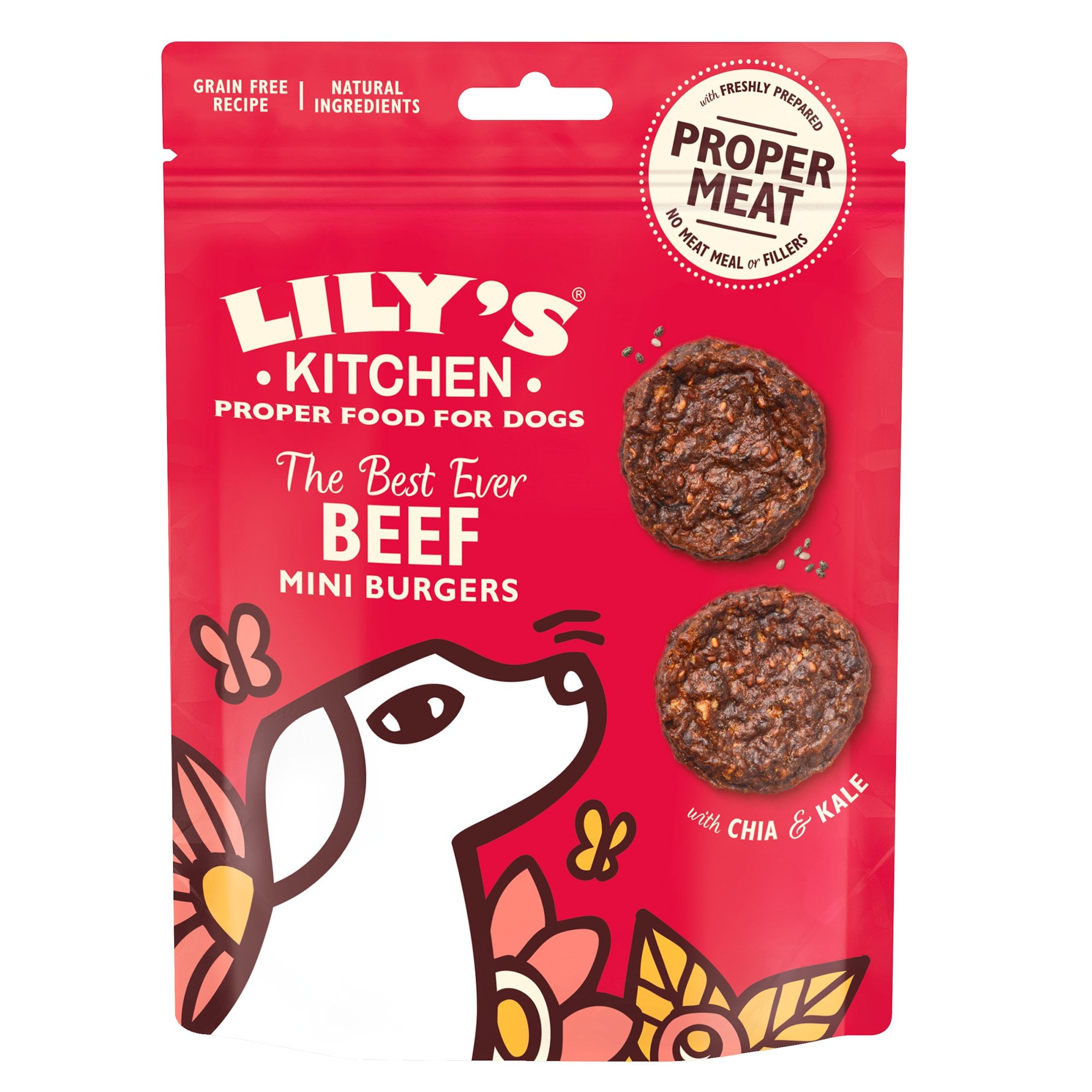 The Best Ever Beef Mini Burgers Dog Treats 70g