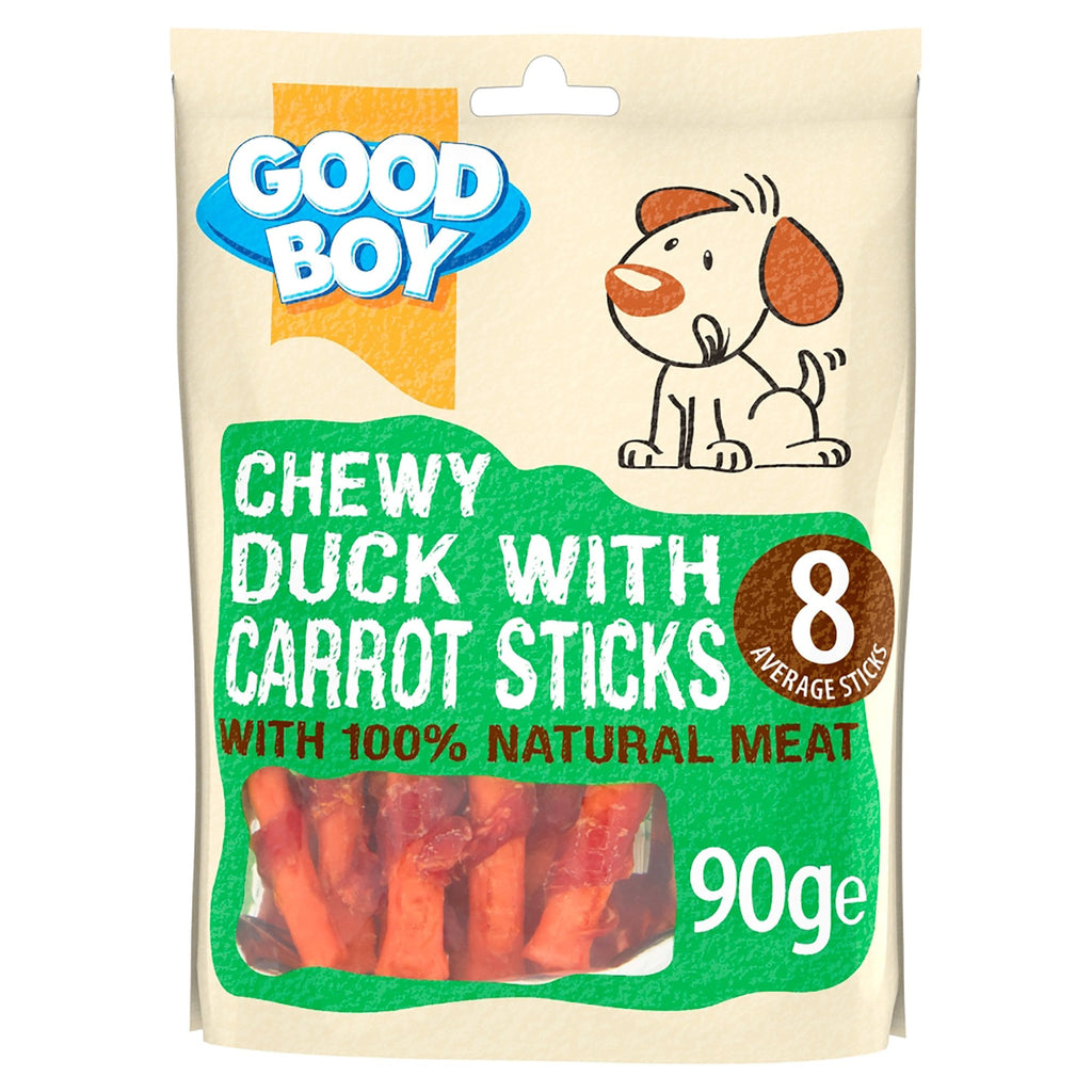 Armitage Good Boy Chewy Duck With Carrot Sticks Dog Treat 90g