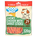 Armitage Good Boy Chewy Chicken with Carrot Sticks Dog Treat 320g