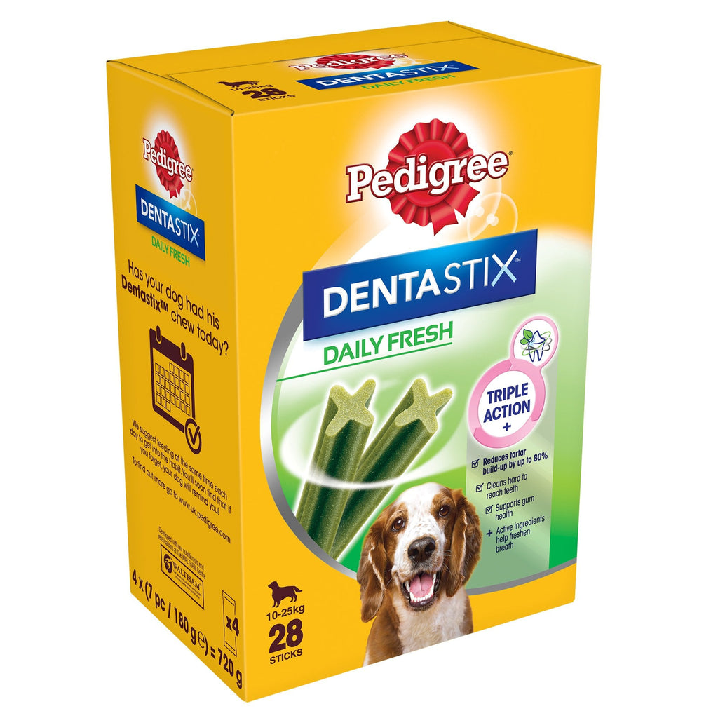 Dentastix Fresh Daily Oral Care Dental Dog Treats Medium - 28 Sticks