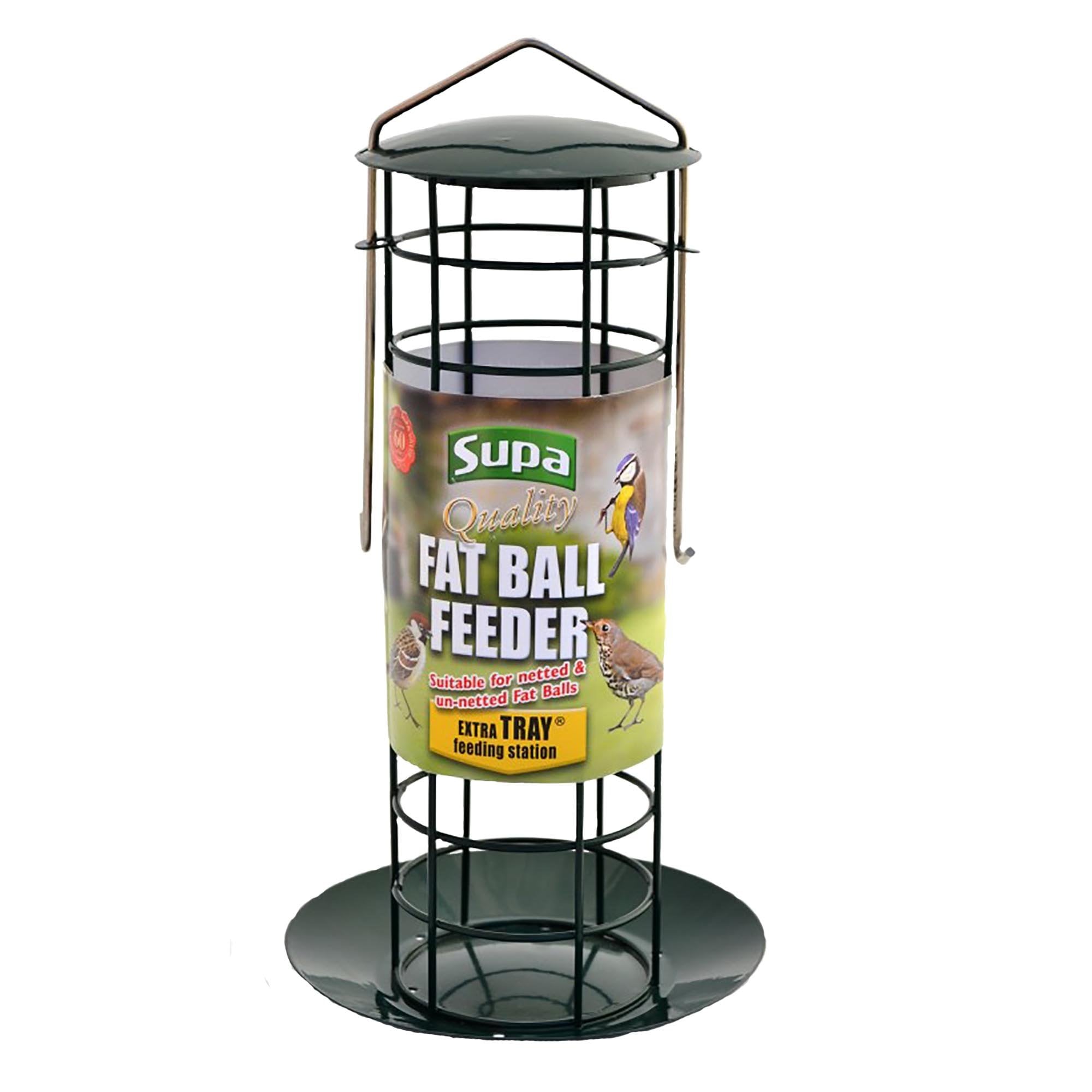 Premium Fat Ball Wild Bird Feeder with Tray