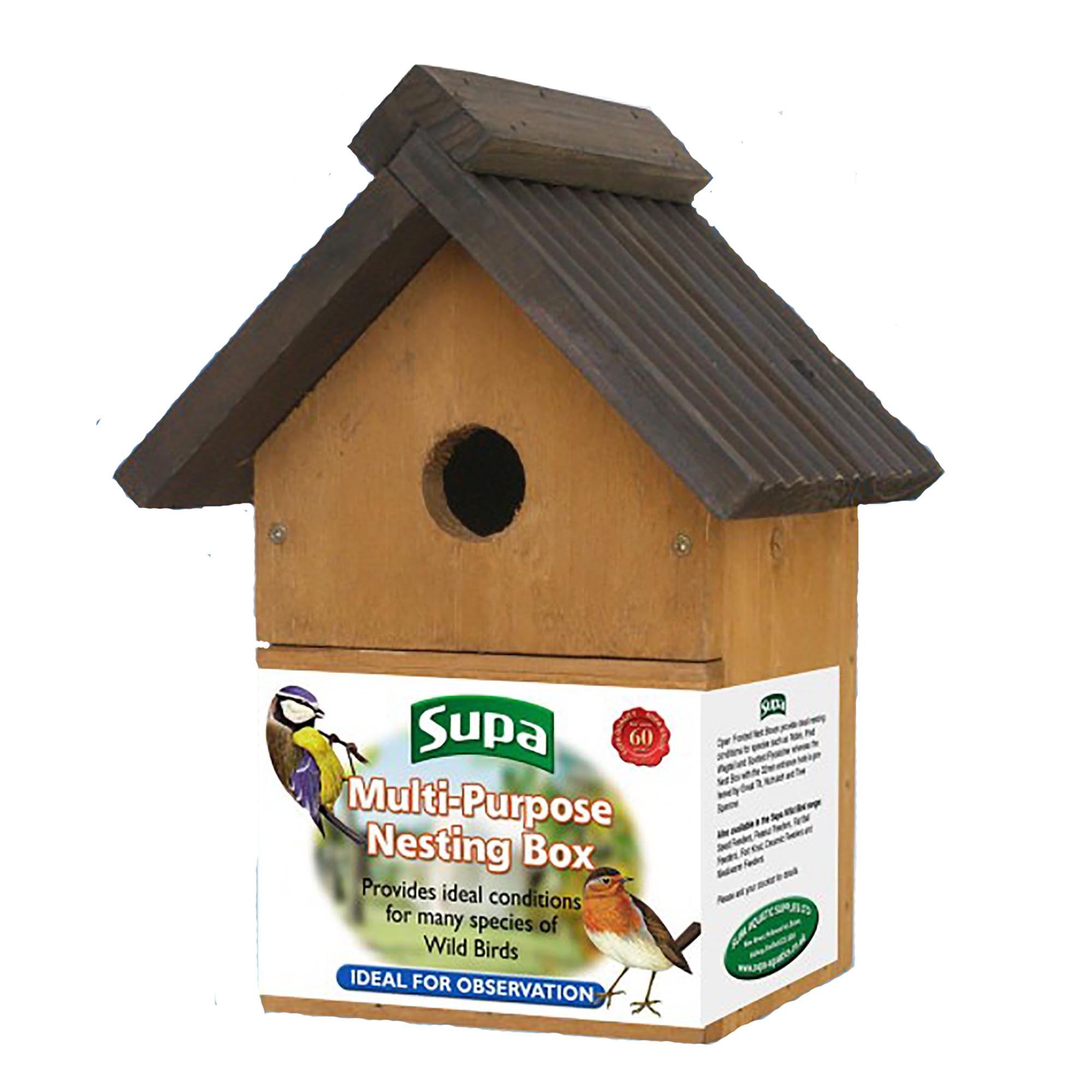 Multi-Purpose Wild Bird Nesting Box