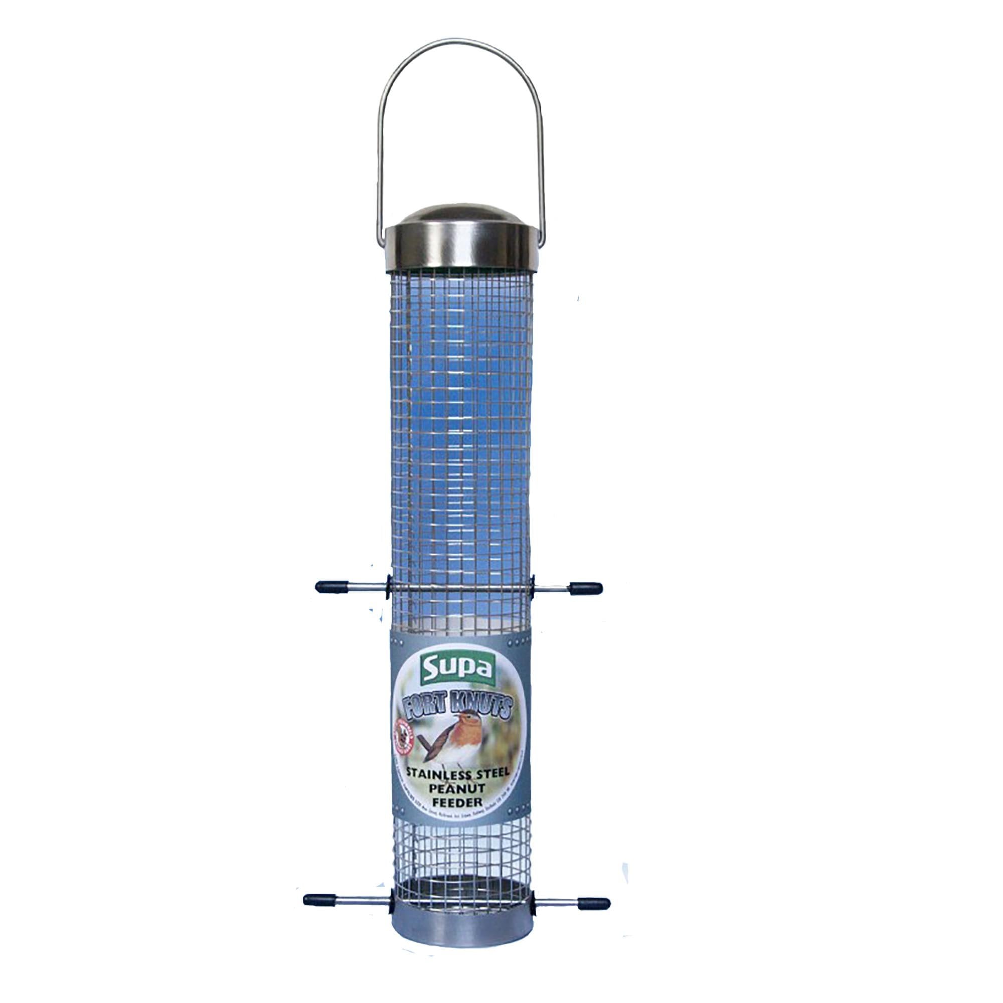 Stainless Steel Fort Knuts Wild Bird Peanut Feeder 12"