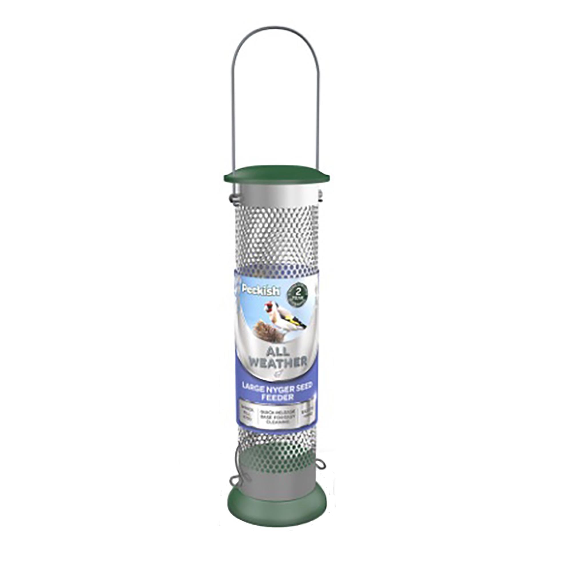 All Weather Wild Bird Nyjer Seed Feeder - Large