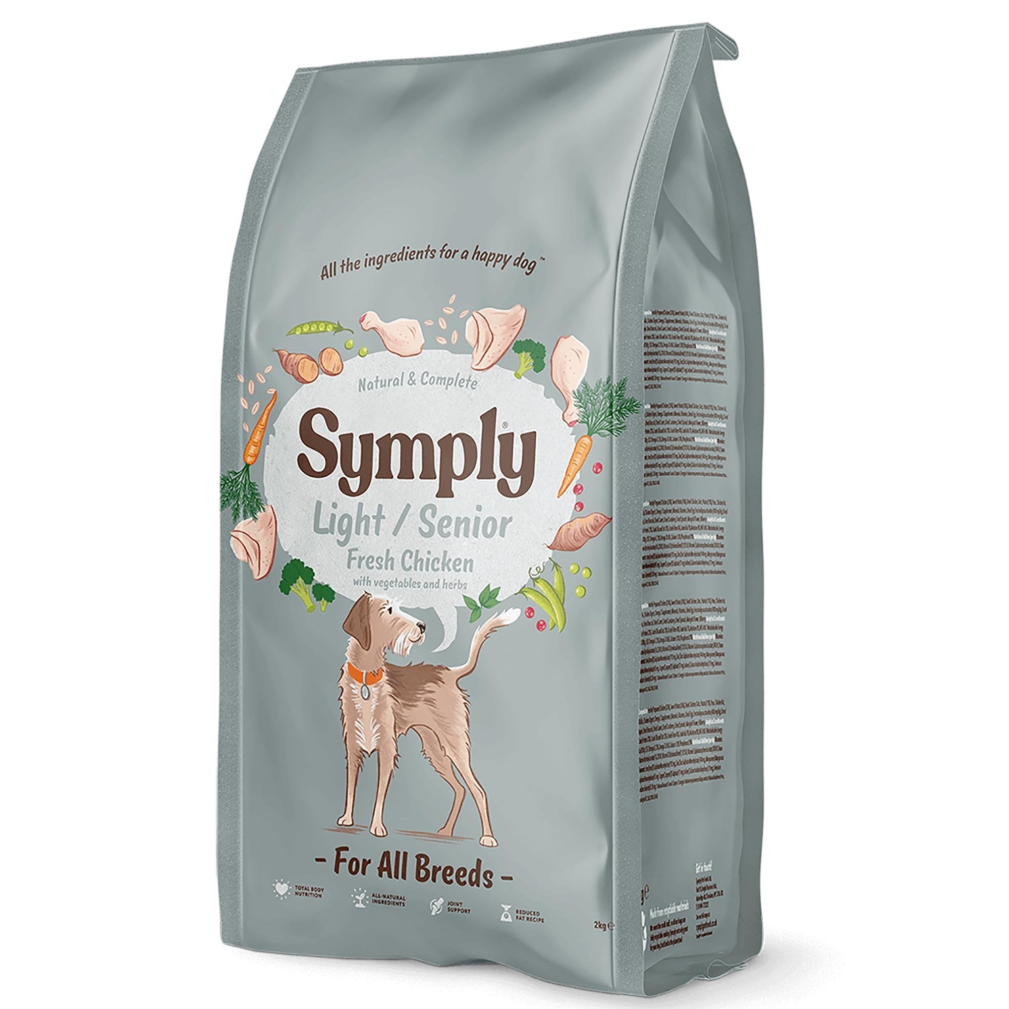 Light / Senior Dog Food with Fresh Chicken 2kg