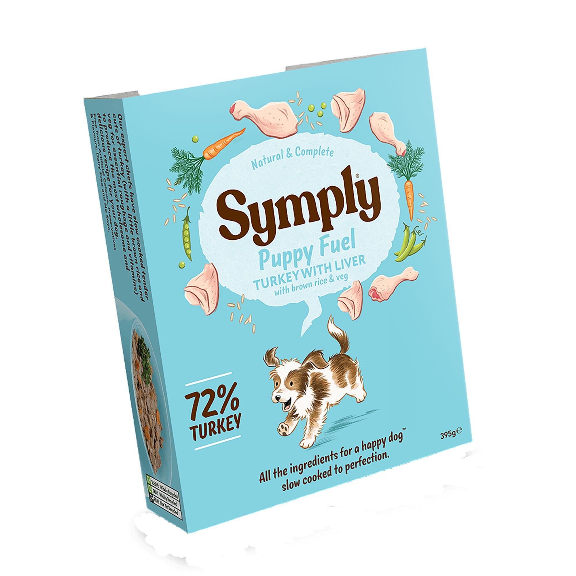 Puppy Fuel Turkey with Liver, Brown Rice & Veg Wet Dog Food - 7 x 395g