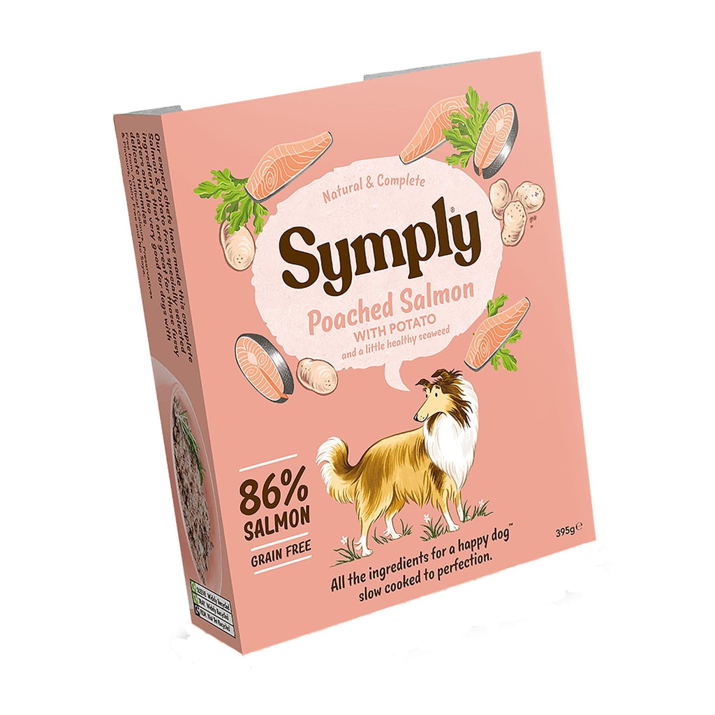 Symply Poached Salmon With Potato Grain Free Wet Dog Food - 7 x 395g