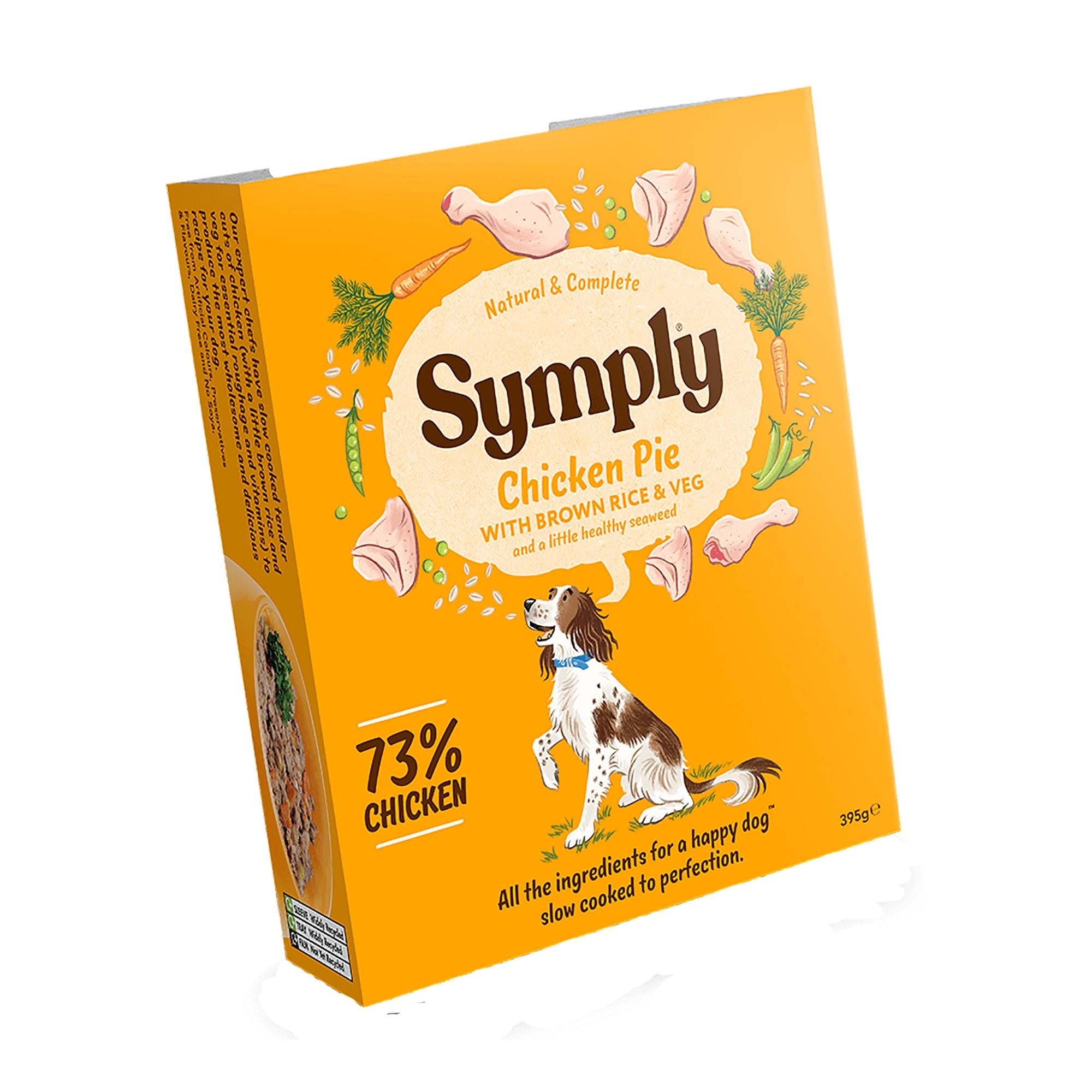 Chicken Pie With Brown Rice & Veg Wet Dog Food - 7 x 395g