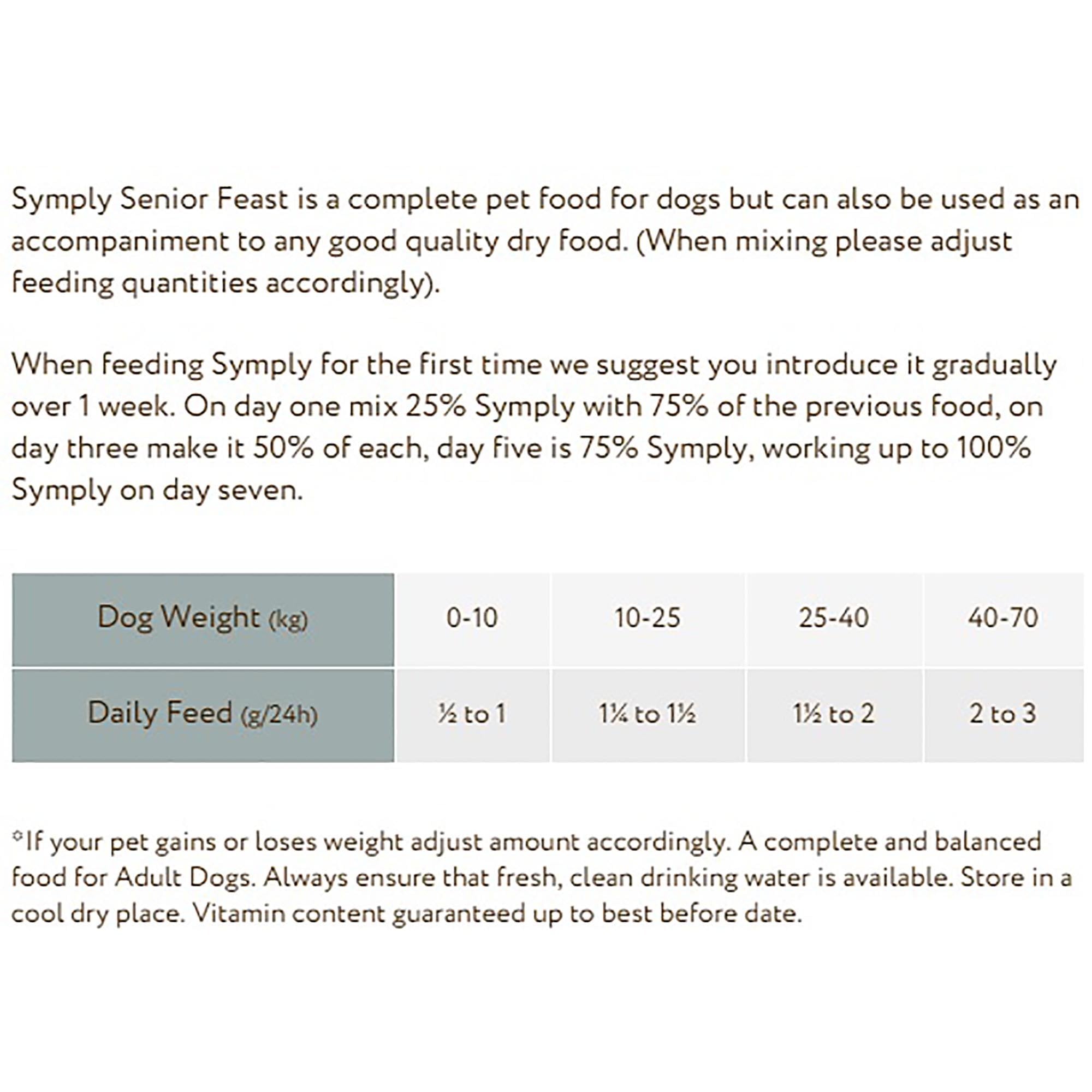 Senior Feast Meadow Raised Lamb With Brown Rice & Veg Wet Dog Food - 7 x 395g