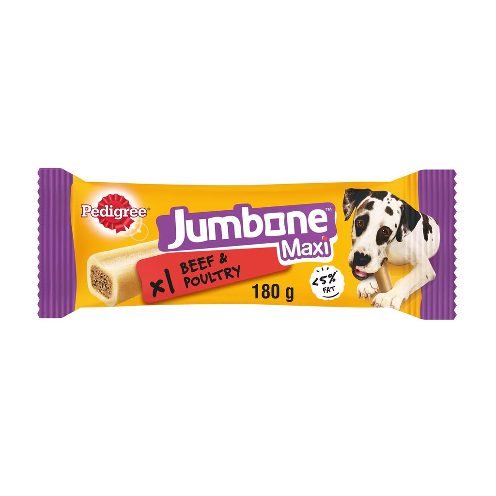 Jumbone Large Dog Treat with Beef & Poultry Chew 180g x 12
