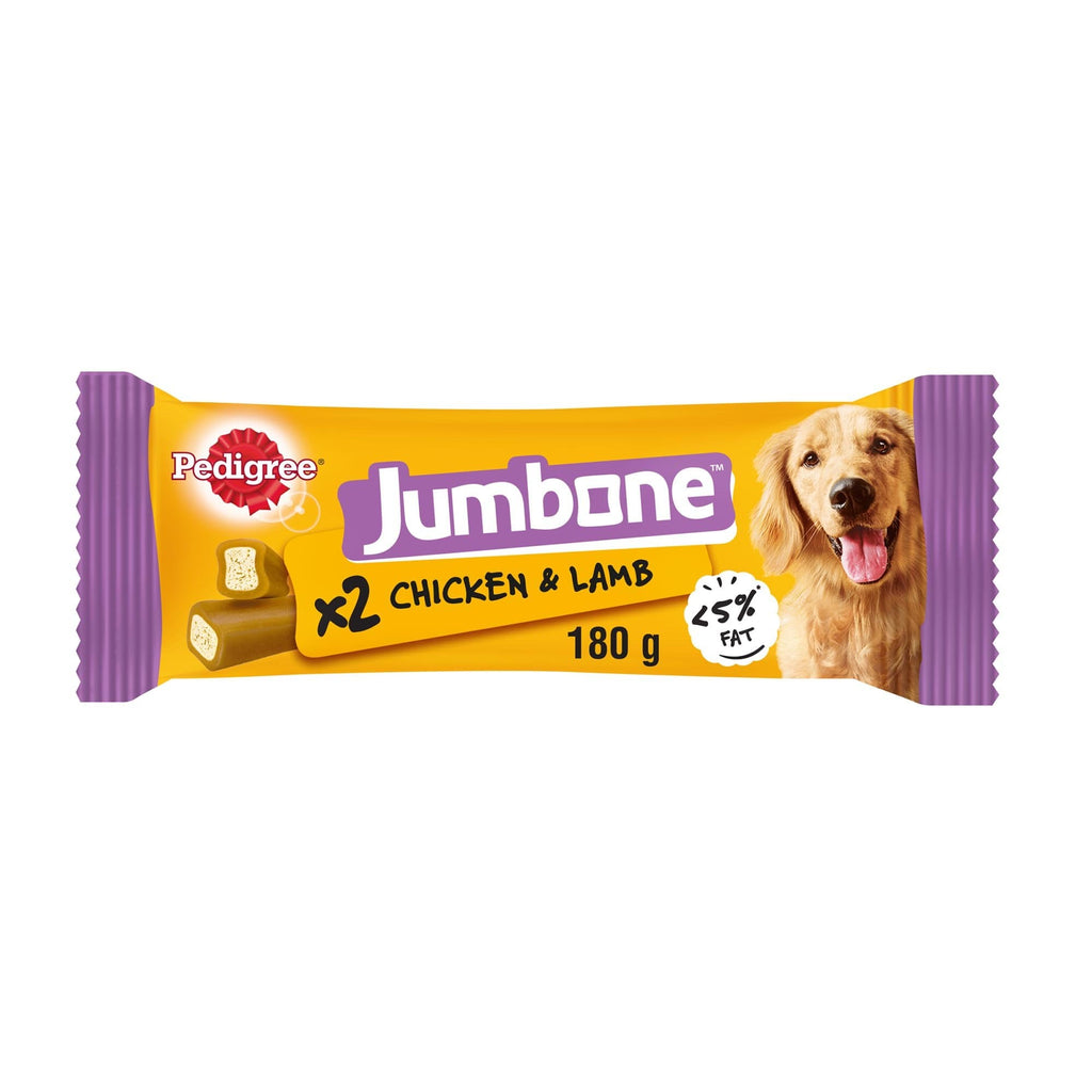 Pedigree Jumbone Medium Dog Treats with Chicken & Lamb 2 Sticks x 12