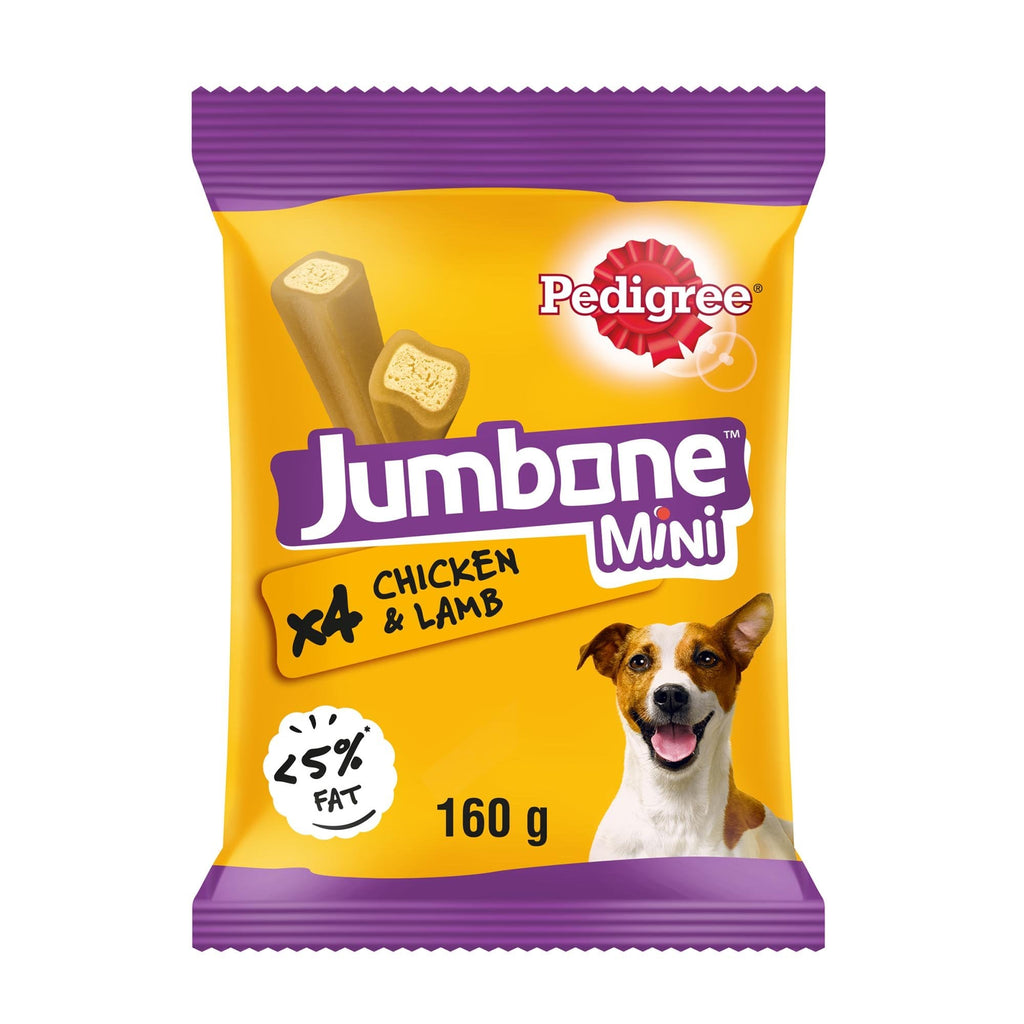 Jumbone Mini Dog Treats With Chicken & Lamb 4 Sticks x 8