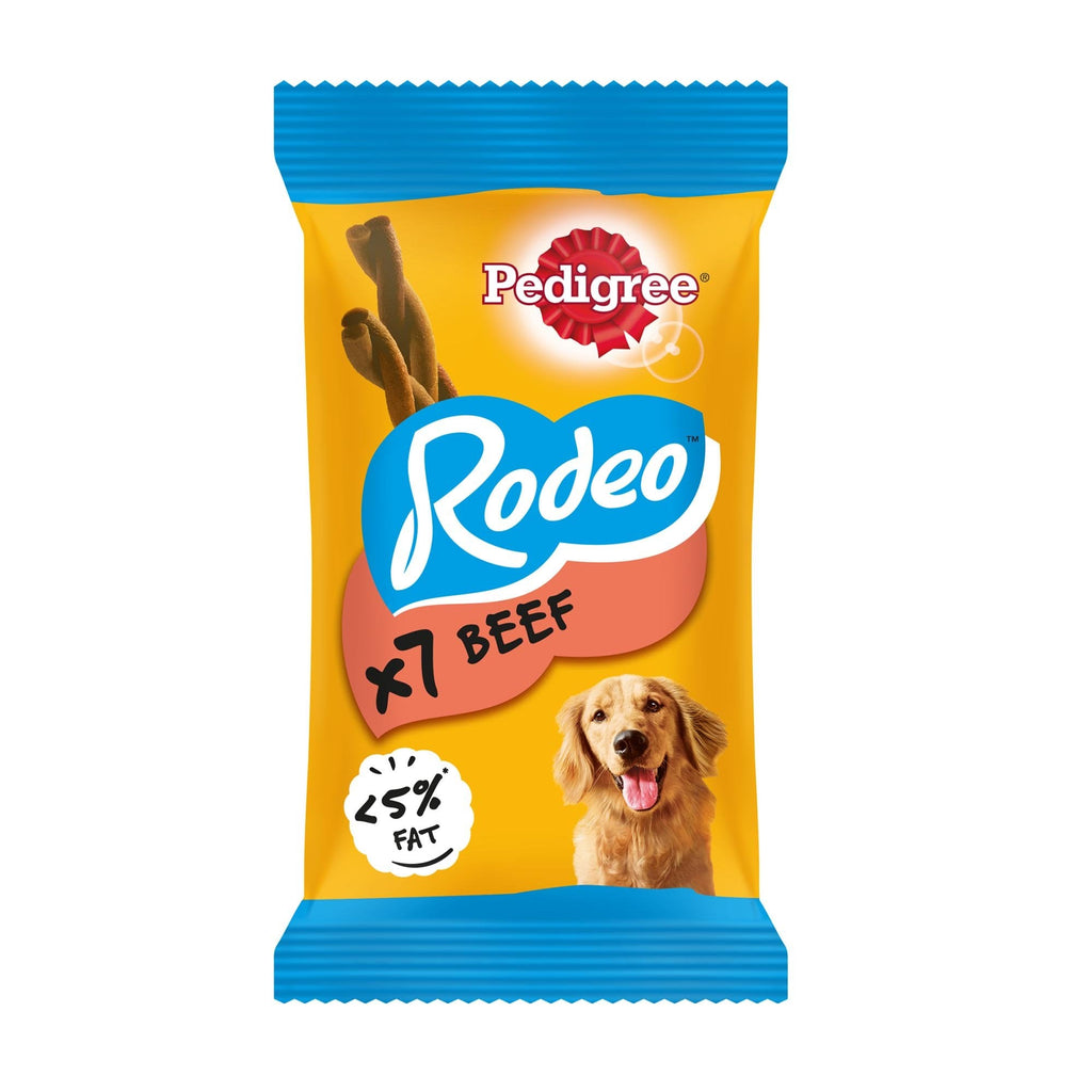 Rodeo Dog Treats With Beef 7 Sticks x 12