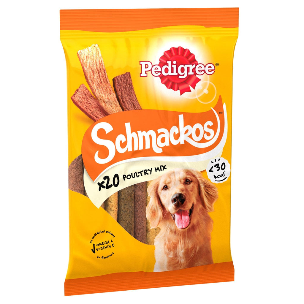 Schmackos Dog Treats with Poultry Mix - 20 Sticks x 9