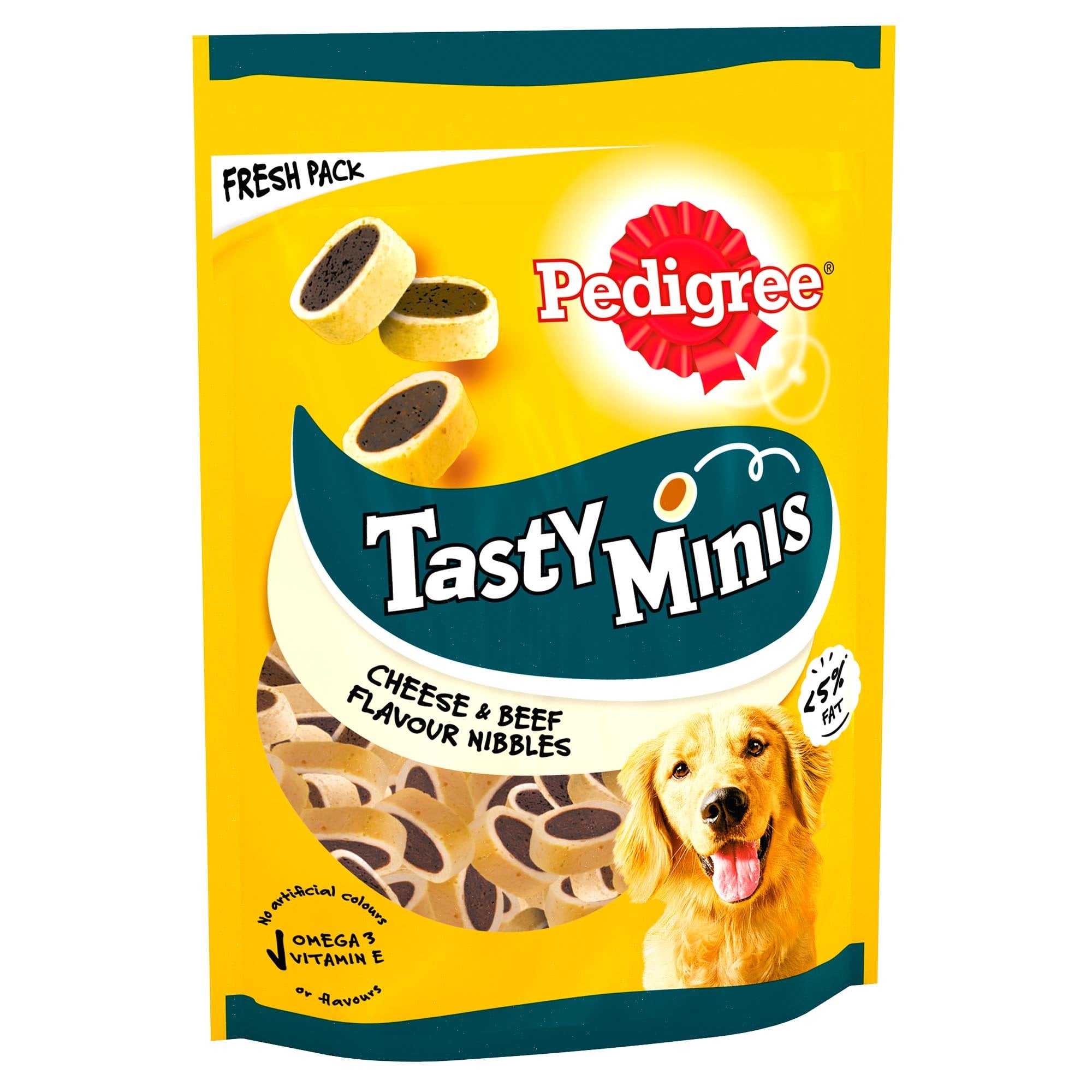 Tasty Minis Cheese & Beef Nibbles Dog Treats 140g x 8