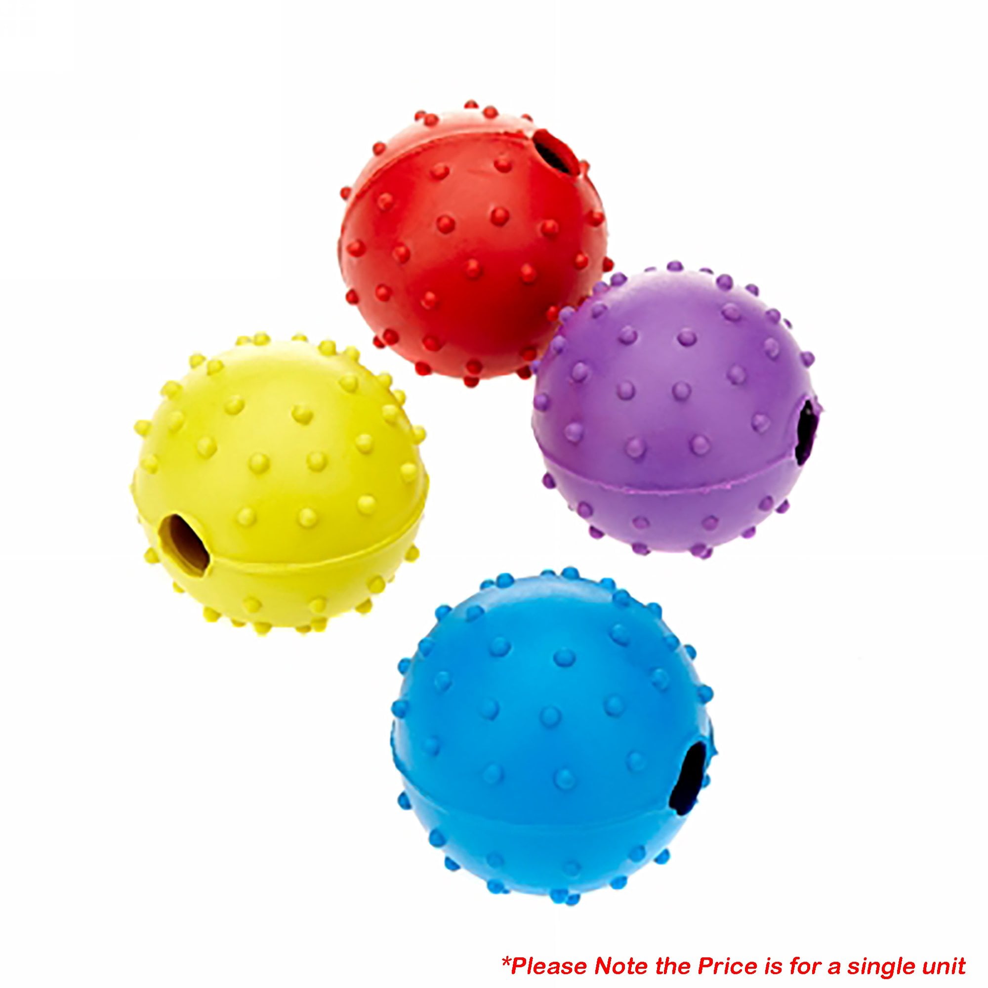 Rubber Pimple Ball Dog Toy - 40mm