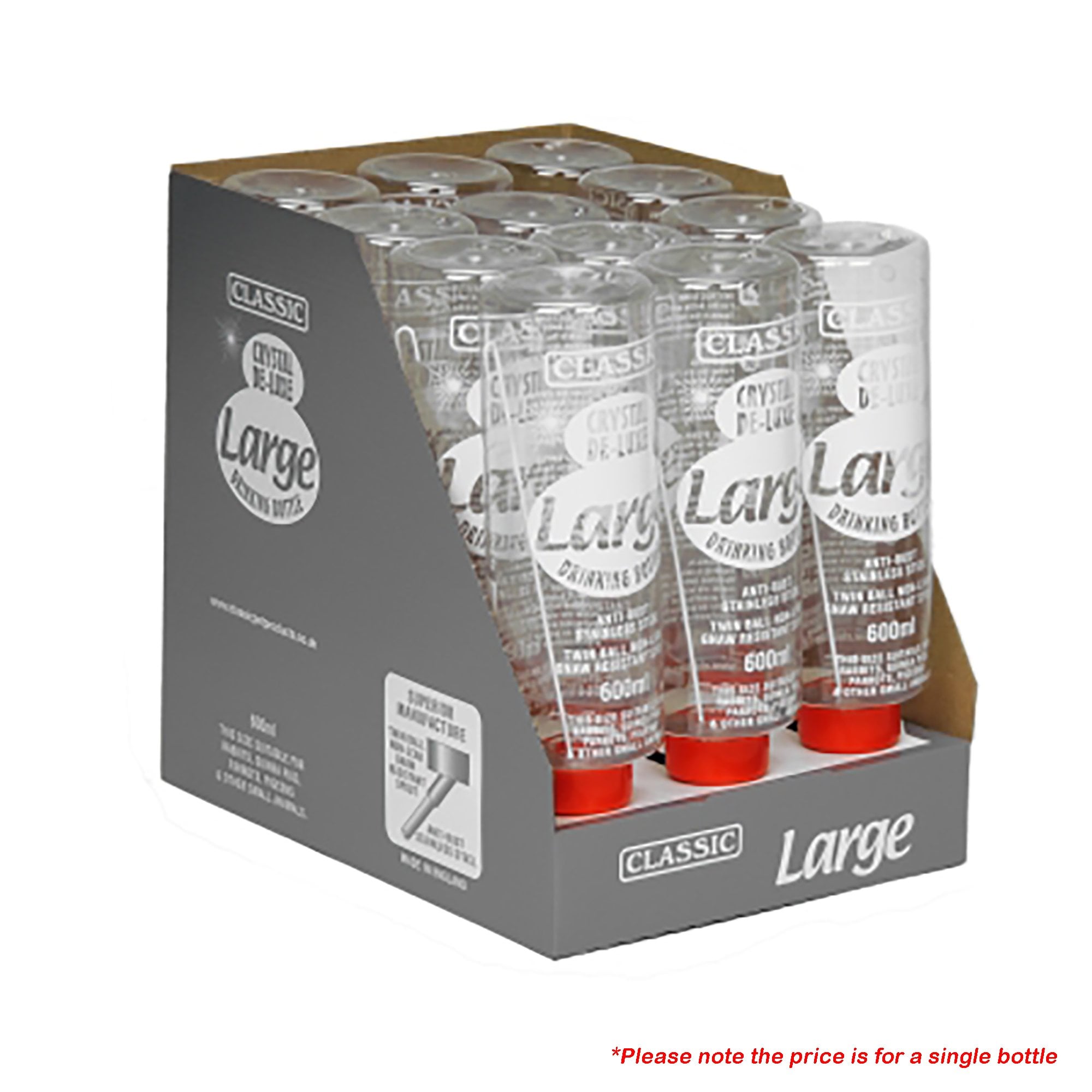 Crystal Deluxe Bunny Rabbit Water Bottle - 600ml