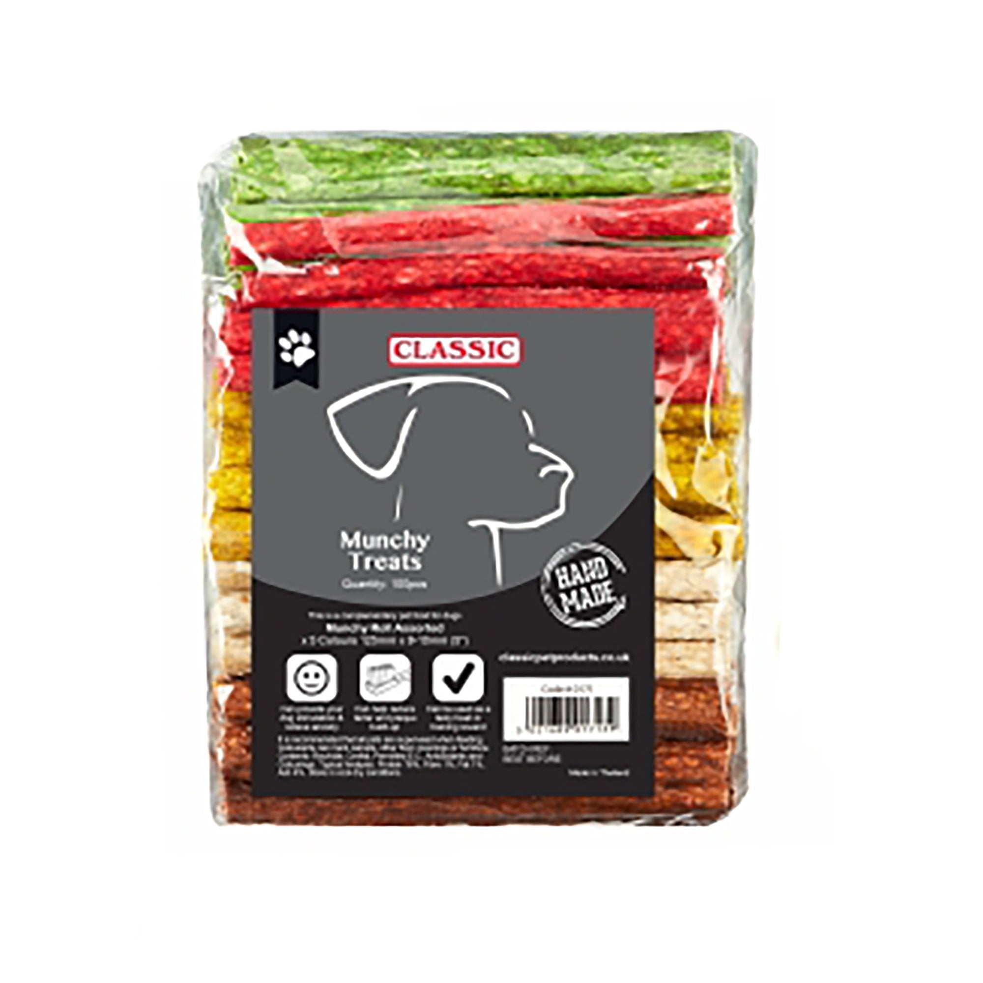 Munchy Rolls 5' Dog Chews Assorted - Pack Of 100