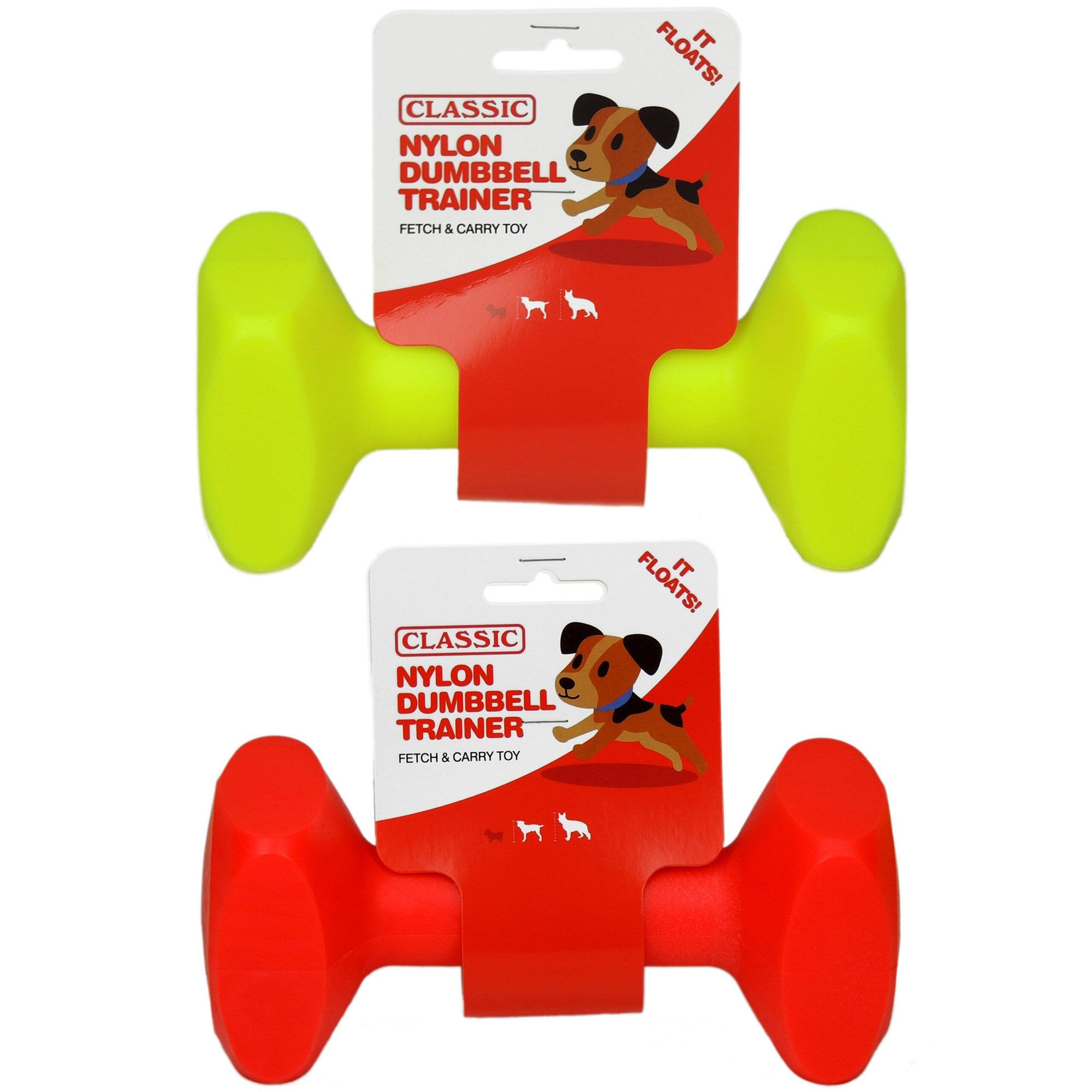 Nylon Dumbbell Trainer Fetch & Carry Dog Toy Large - 180mm