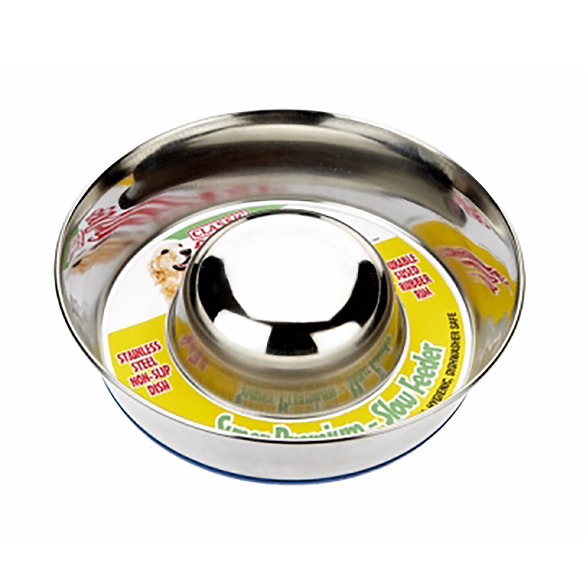 Super Premium Stainless Steel Slow Feeding Dog Bowl - 1700ml