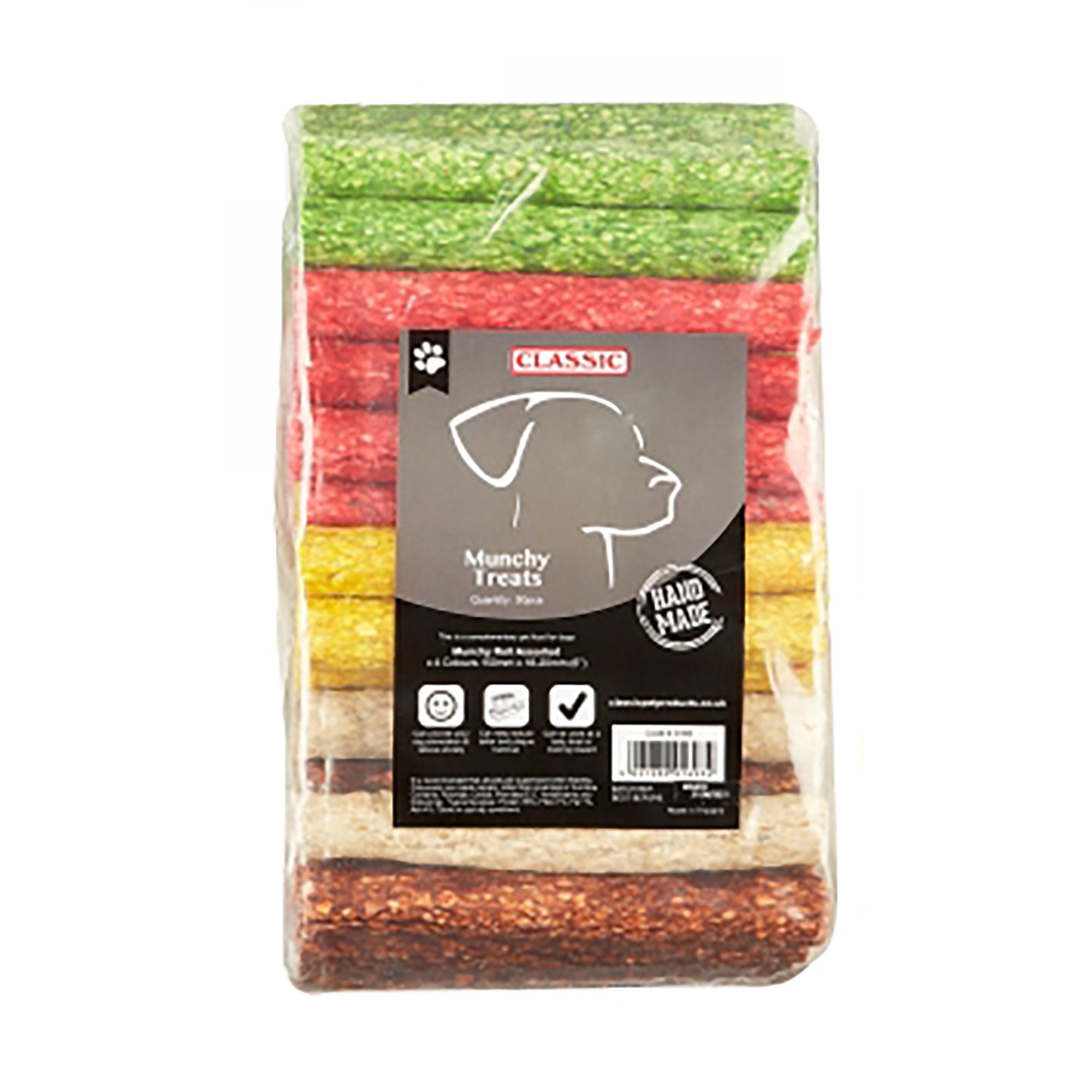 Munchy Rolls 4 Assorted Colours Dog Chews - Pack Of 50