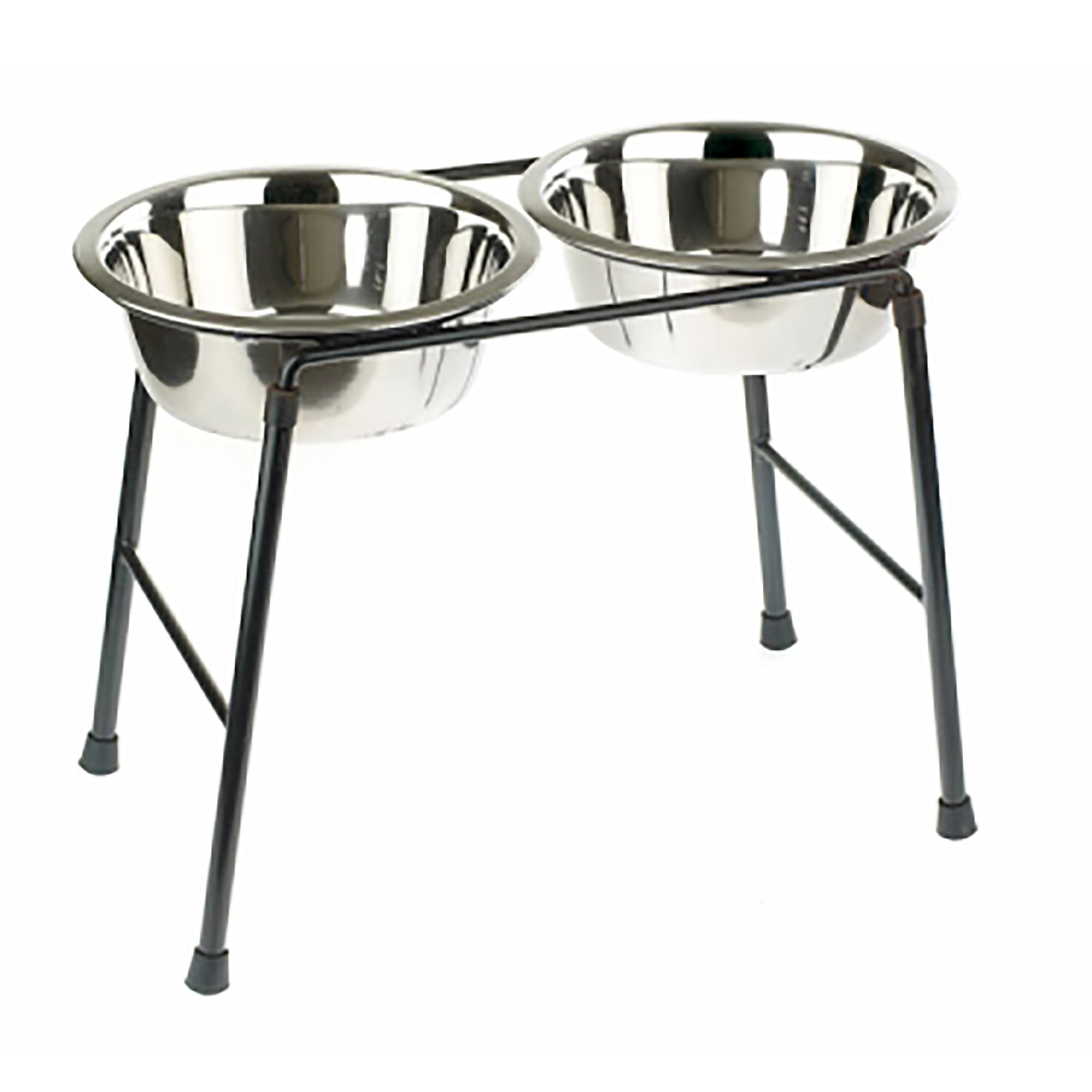 Double Dish High Stand Feeding Dog Stand - 2 x 1600ml Bowls