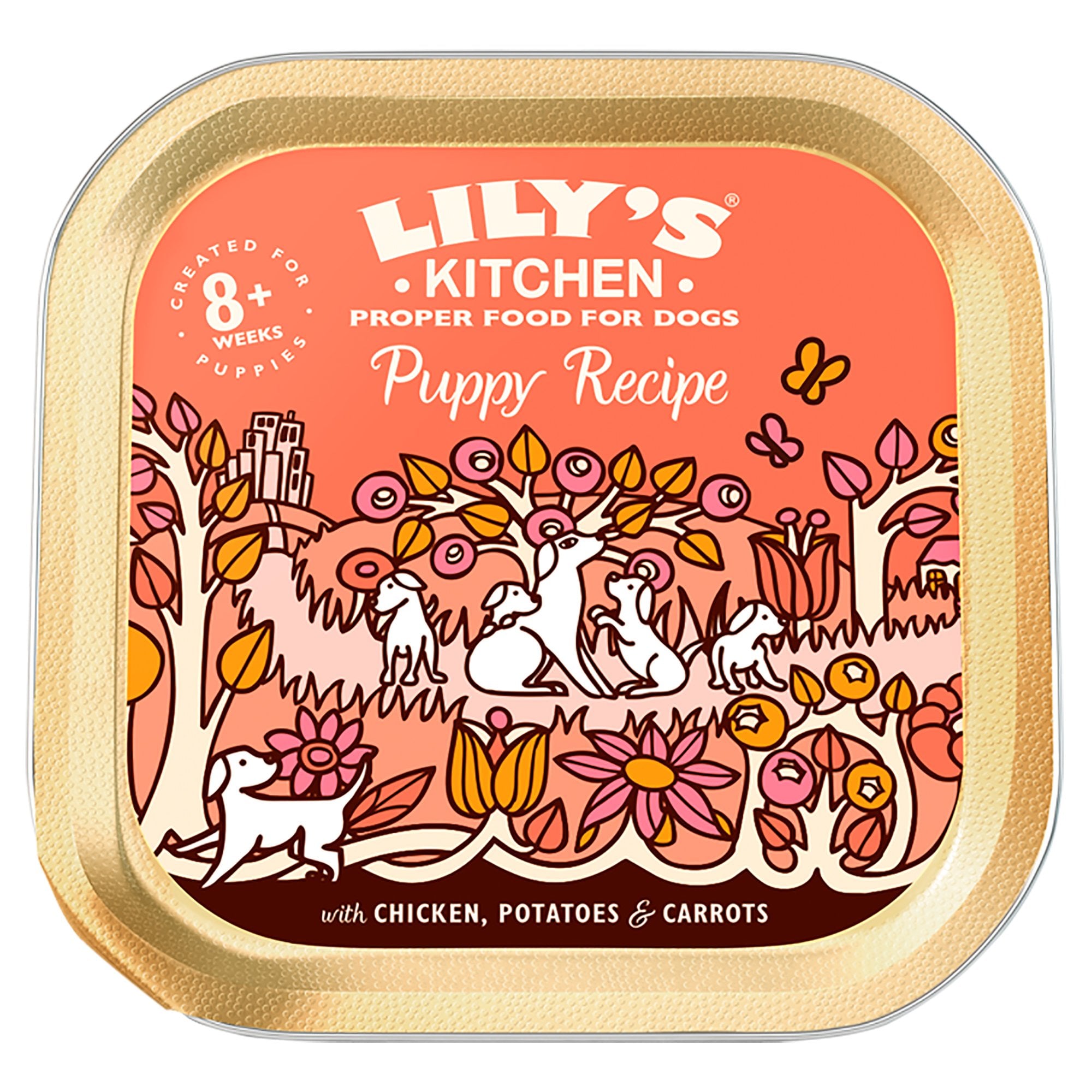 Puppy Recipe With Chicken, Potatoes & Carrots Wet Dog Food 150g