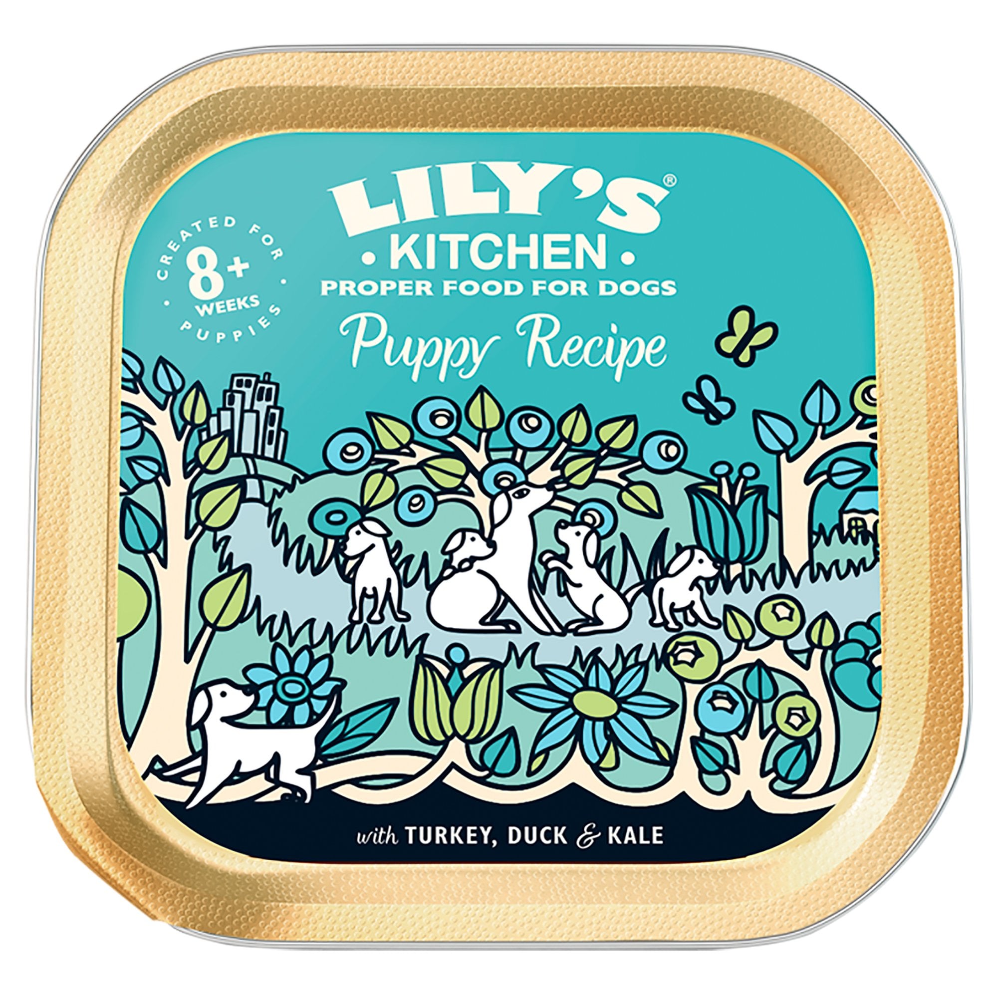 Puppy Recipe With Turkey, Duck & Kale Wet Dog Food 150g