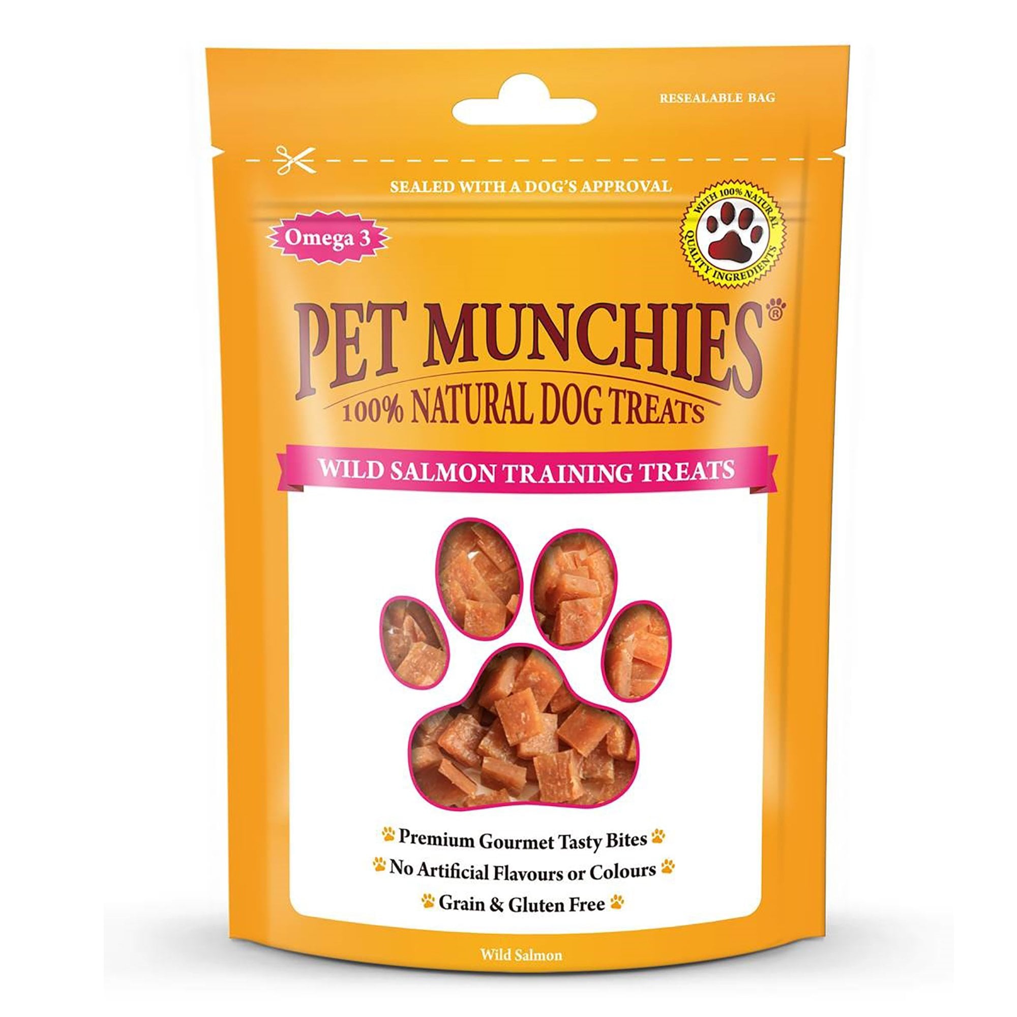 Pet Munchies Wild Salmon Natural Dog Training Treats 50g