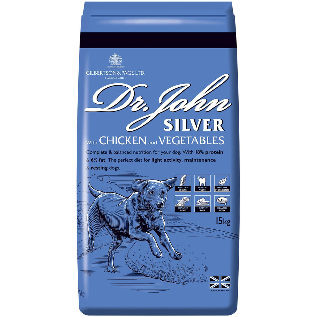 Silver with Chicken Complete Adult & Working Dog Food 15kg