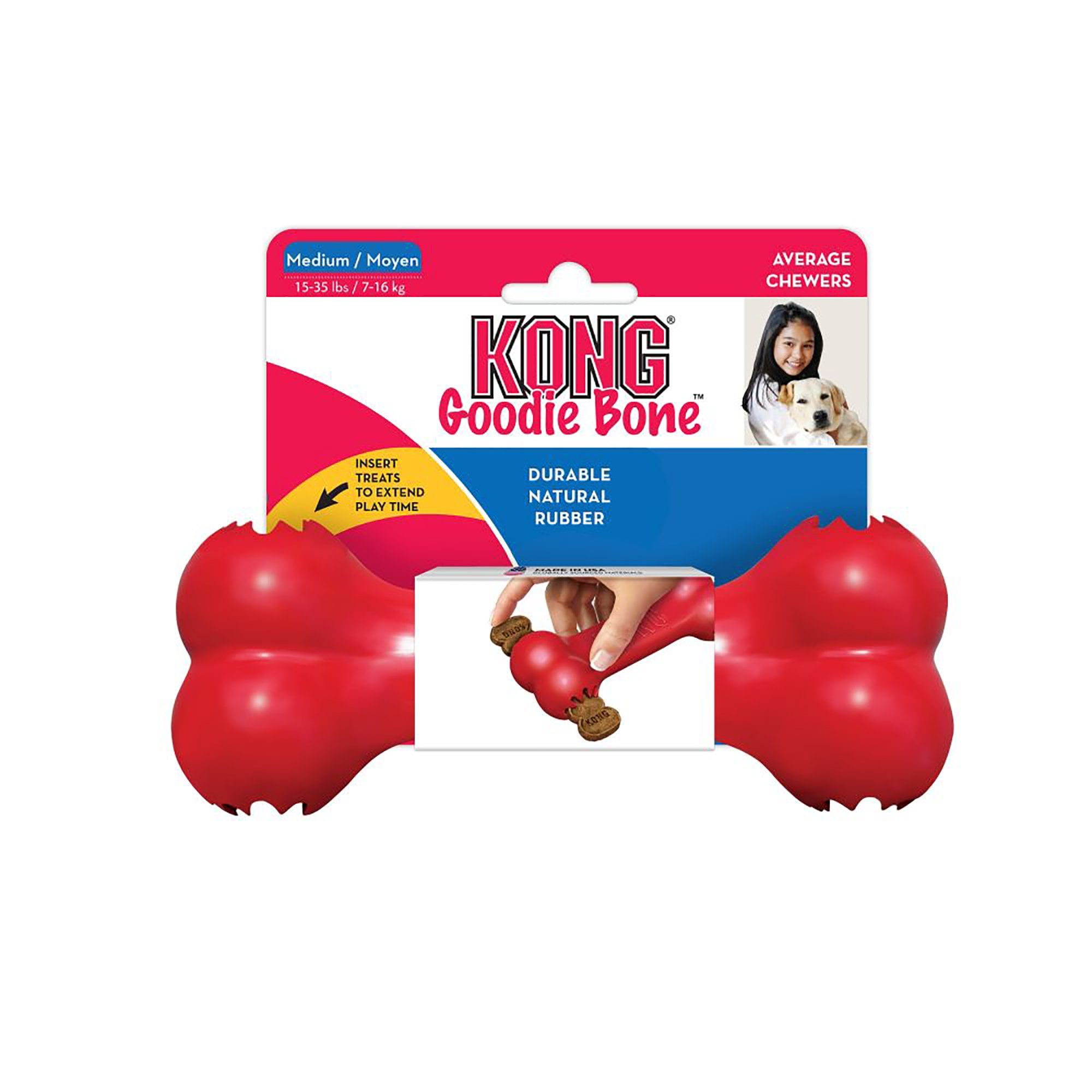 Goodie Bone Dog Toy -  Medium