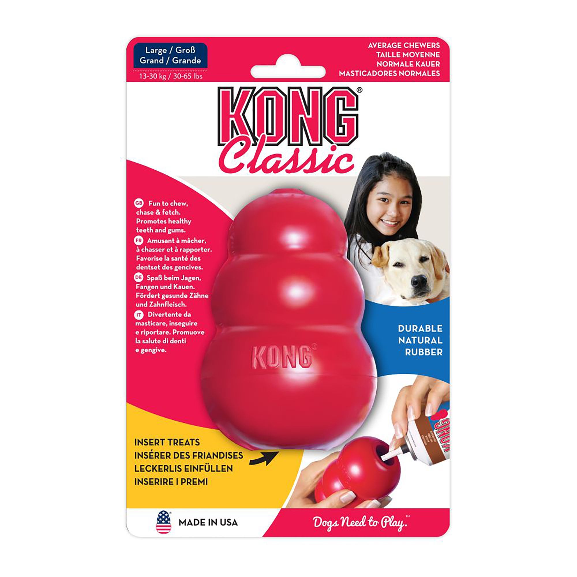 KONG Classic Dog Toy Red Large