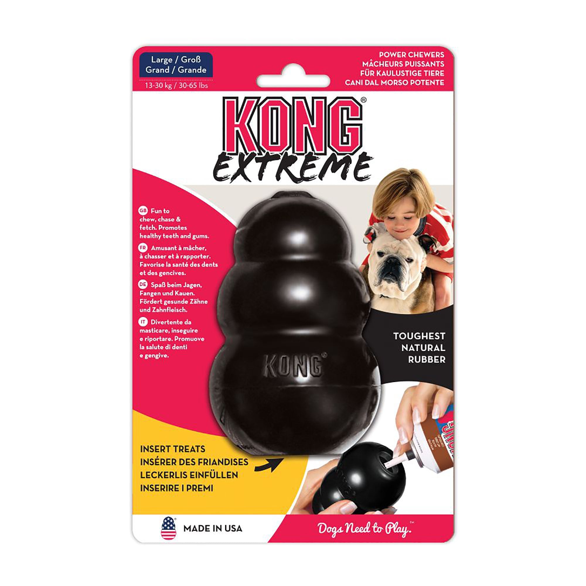 Extreme Dog Toy Black Large