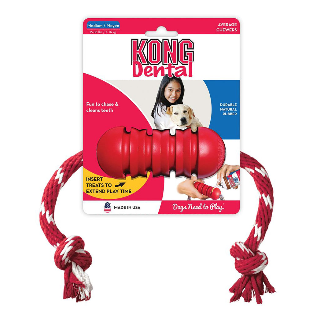 Dental With Rope Dog Toy - Medium