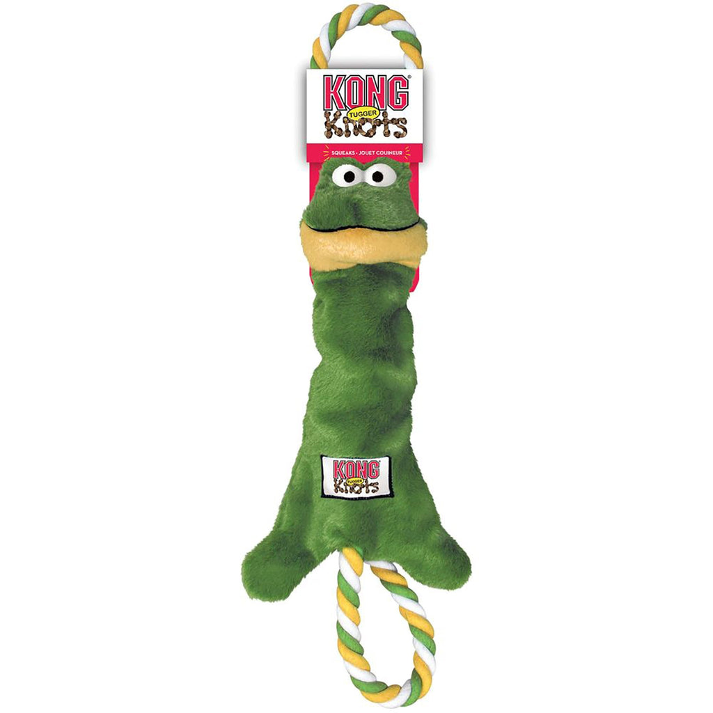 KONG Tugger Knots Frog Dog Toy - Small/Medium