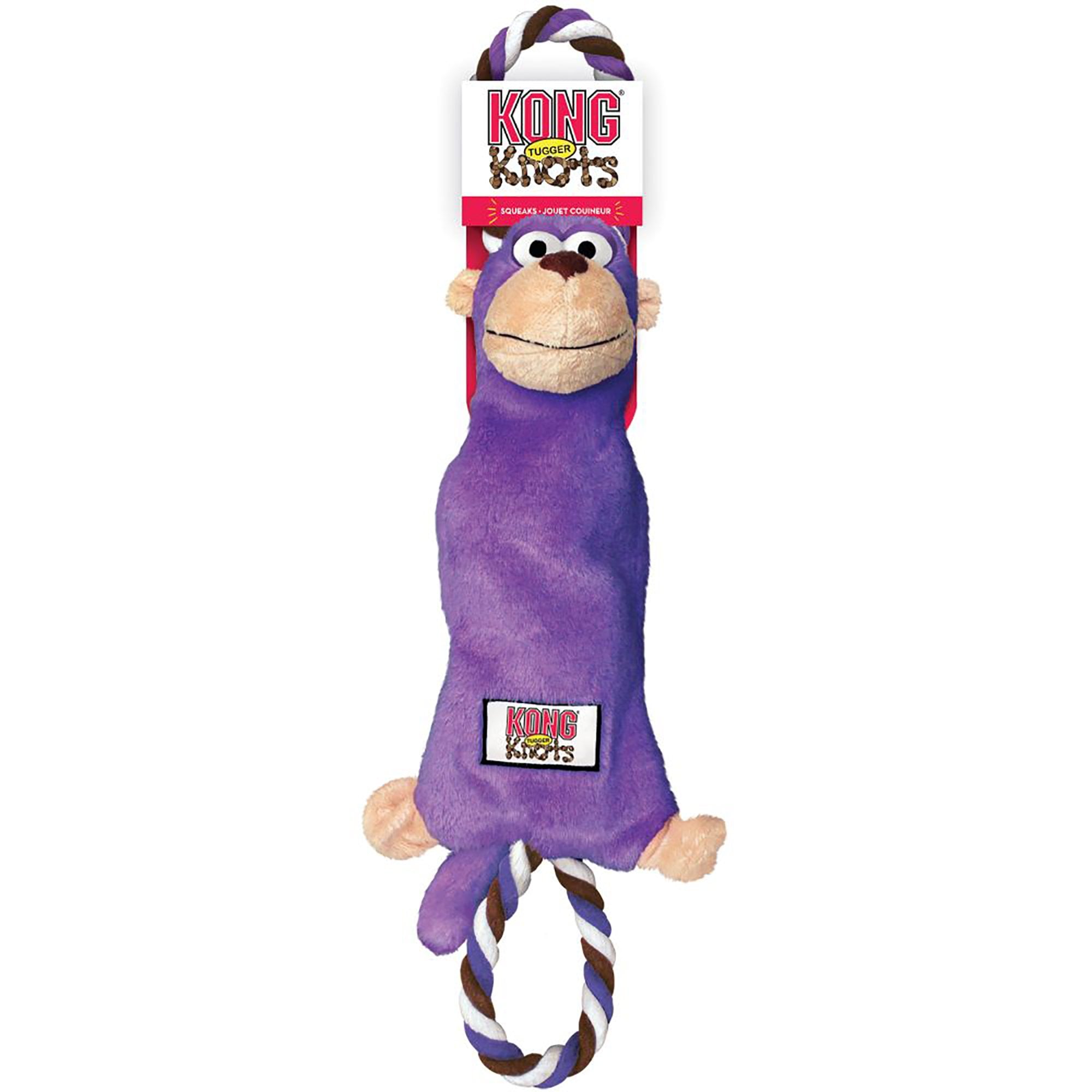 KONG Tugger Knots Monkey Dog Toy - Small/Medium