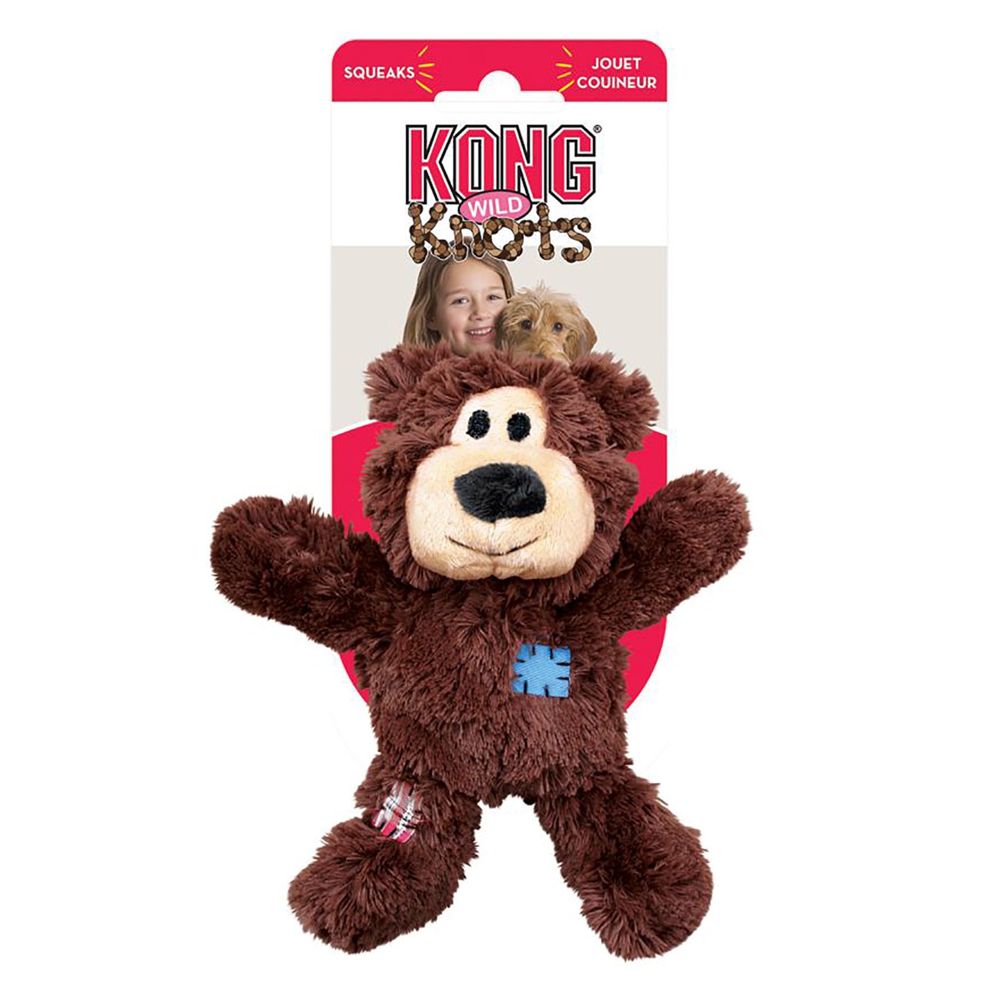 KONG Wild Knots Bear Dog Toy - Small/Medium