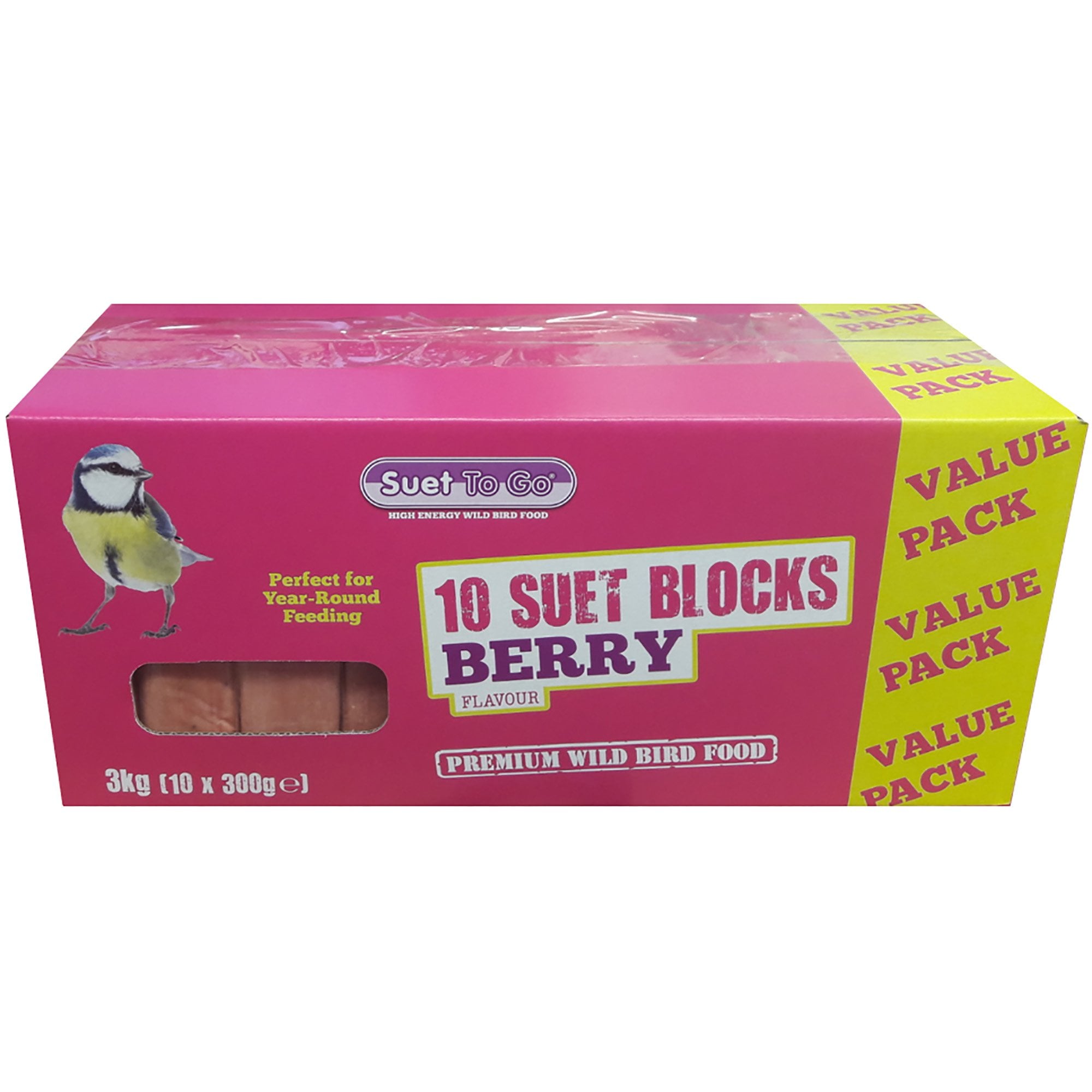 Suet To Go Berry Suet Blocks Value Pack of 10