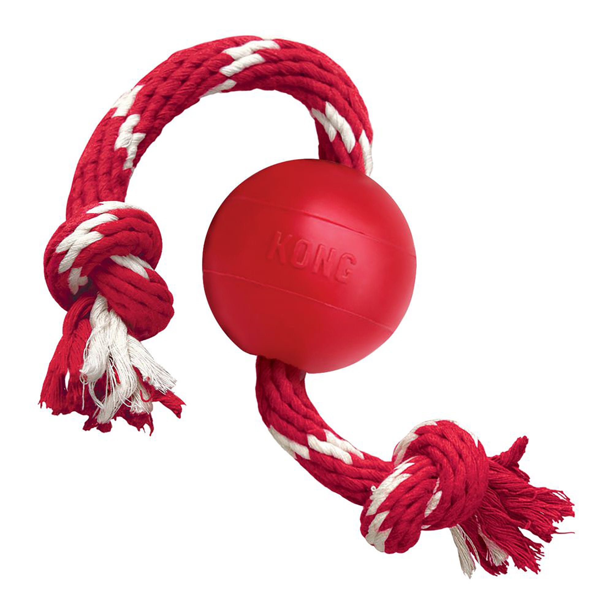 Classic Ball with Rope Dog Toy Small