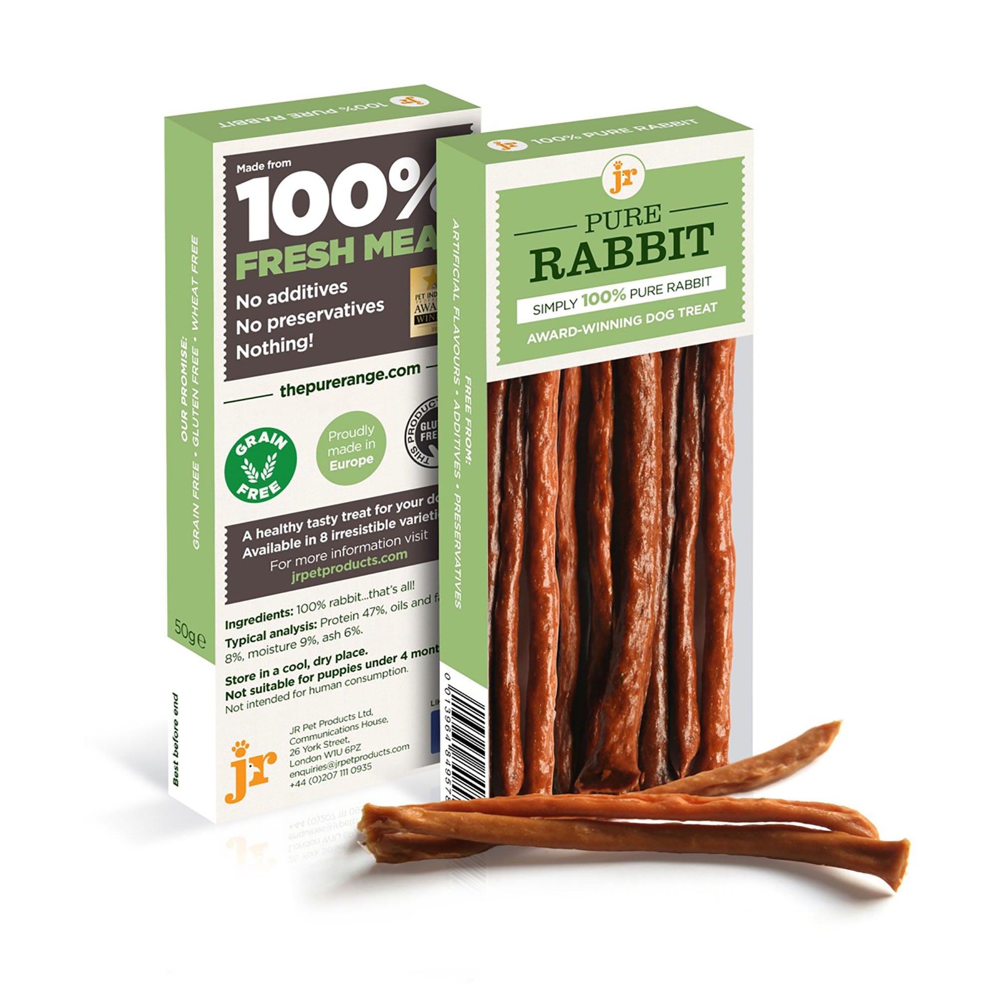 Pure Rabbit Sticks Natural Dog Treat 50g