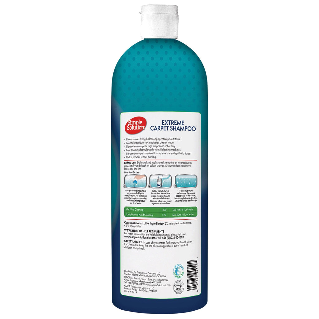 Simple Solution Extreme Carpet Shampoo For Pets 1000ml