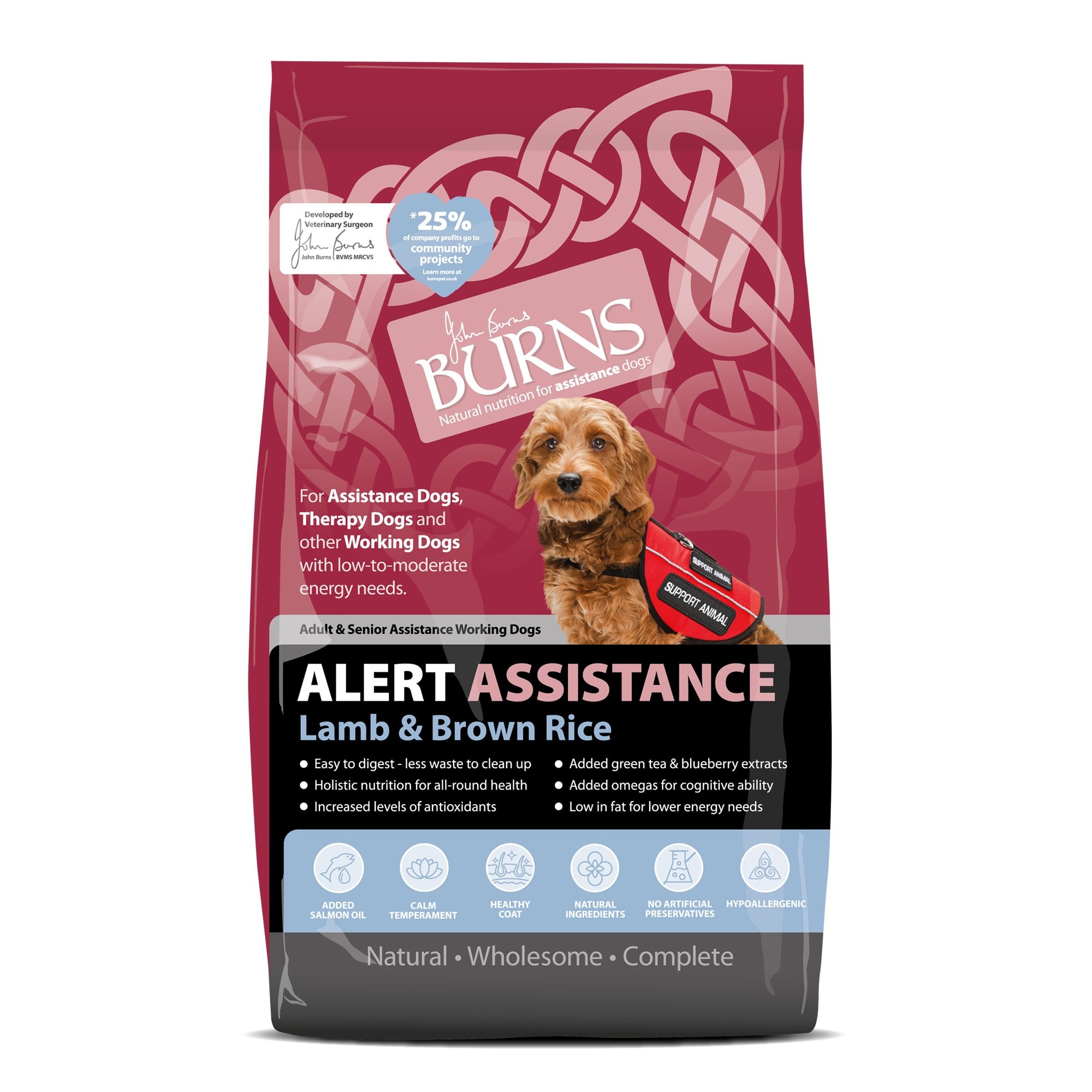 Alert Assistance Lamb & Brown Rice Adult Dog Food 6kg