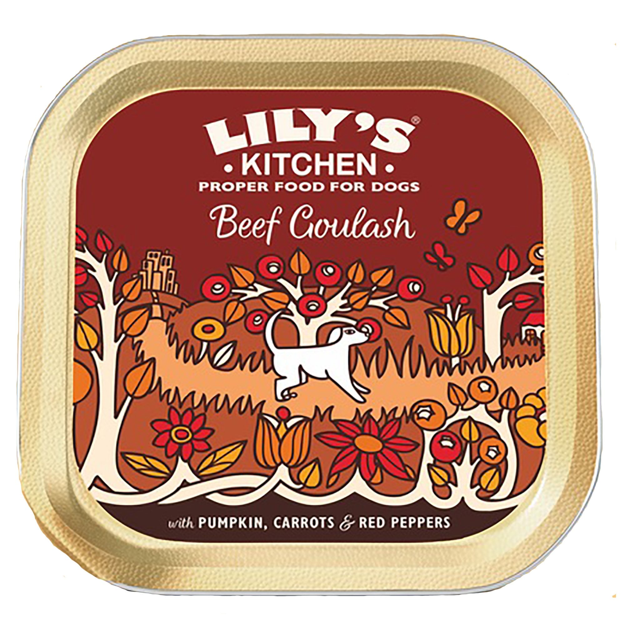 Beef Goulash With Pumkin, Carrots & Red Peppers Wet Dog Food 150g