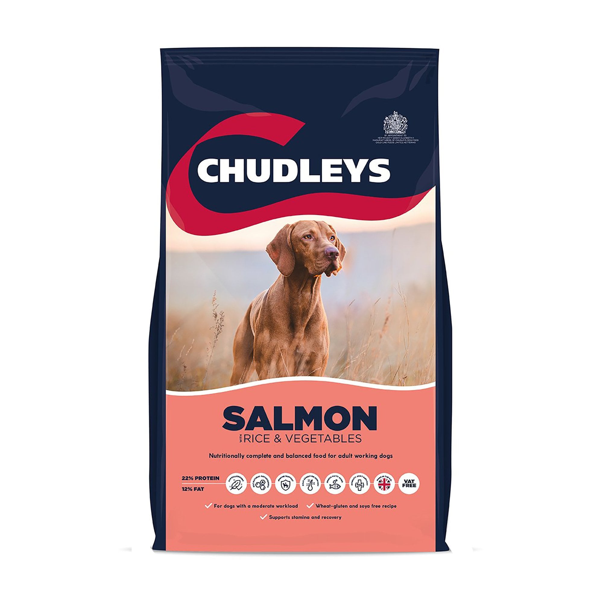 Salmon With Rice & Vegetables Adult Working Dog Food 14kg