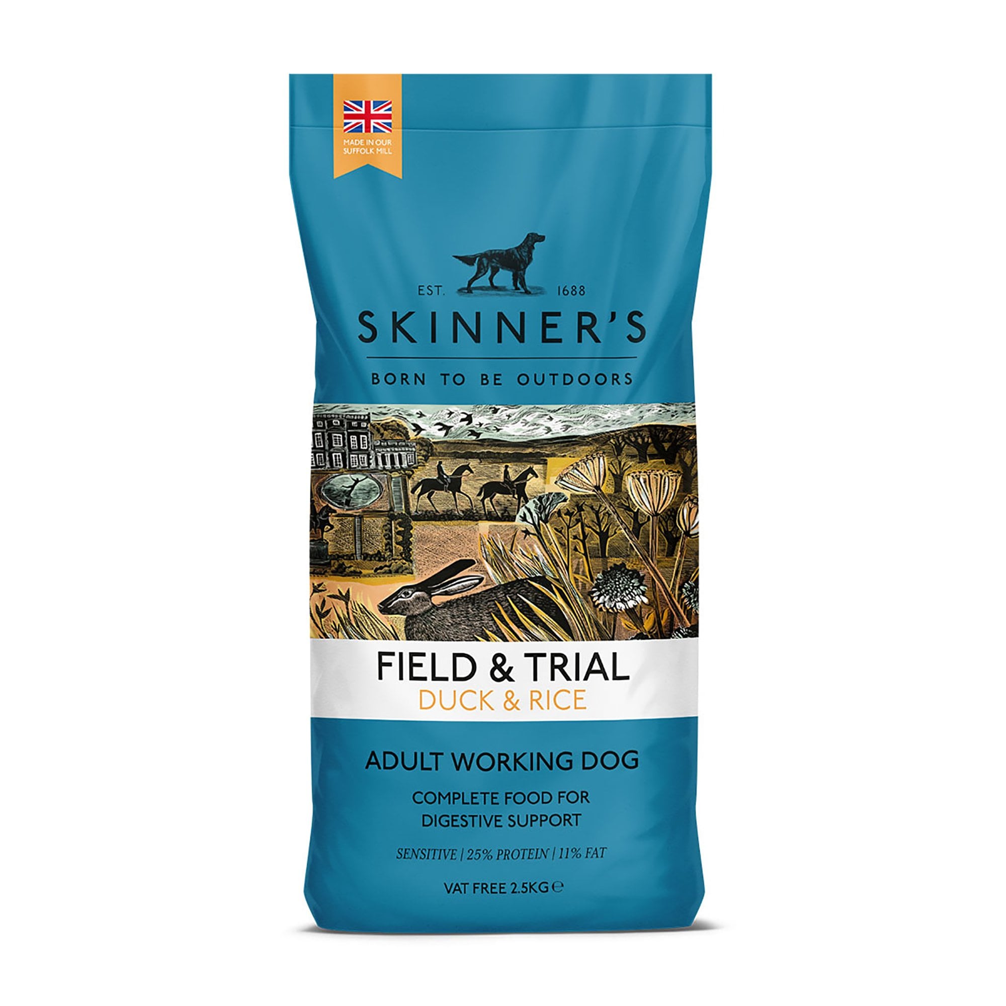 Field & Trial Adult Duck & Rice Working Dog Food 2.5kg